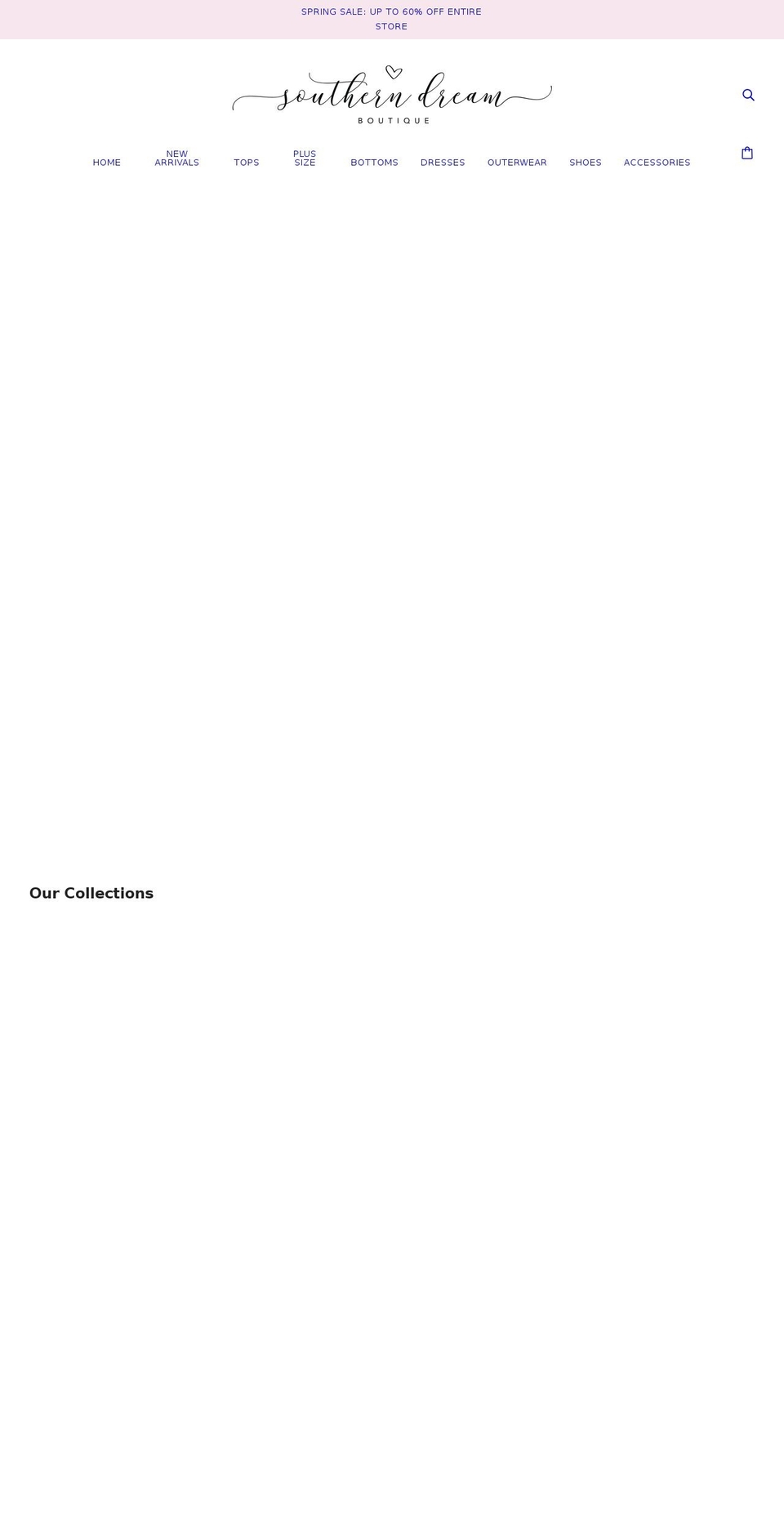 southerndreamboutique.co shopify website screenshot