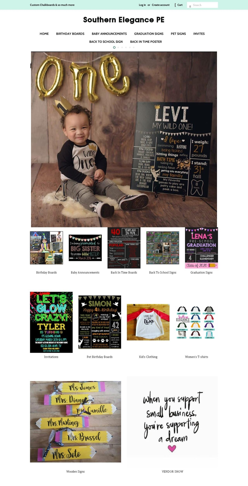 southernelegancepe.com shopify website screenshot