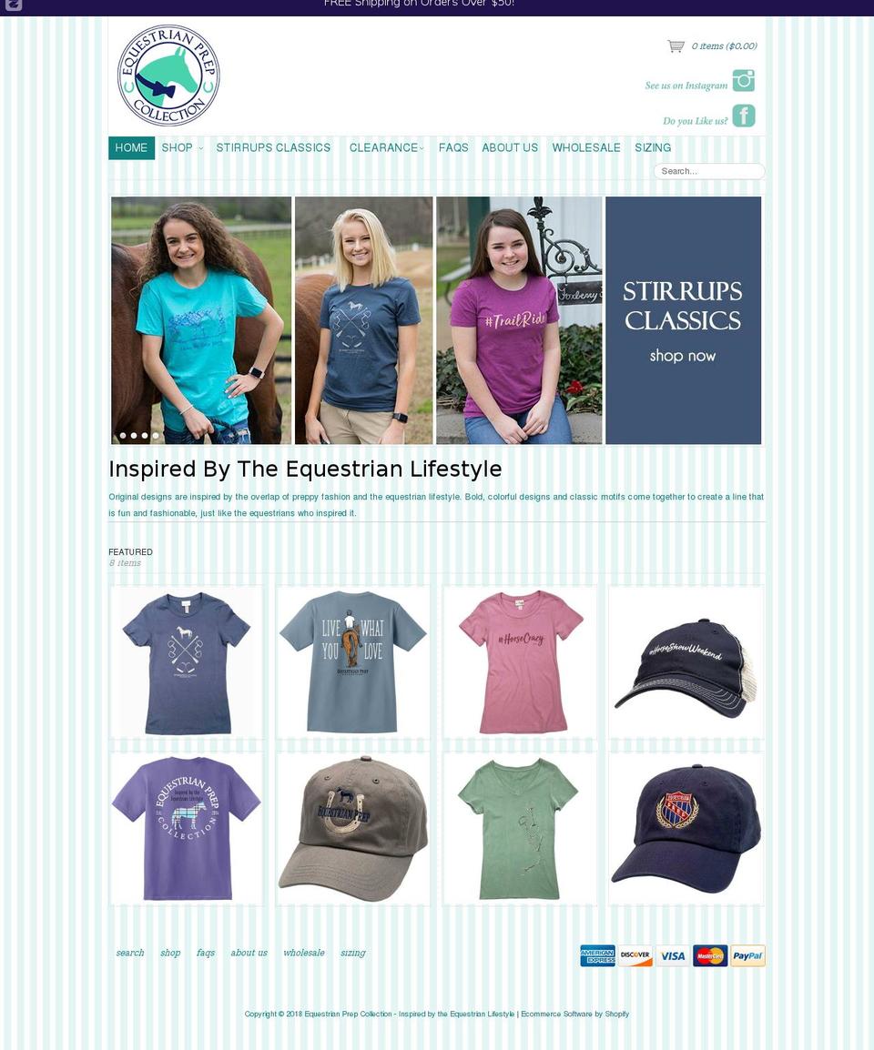 southernequestrianclothing.com — Shopify storefront screenshot