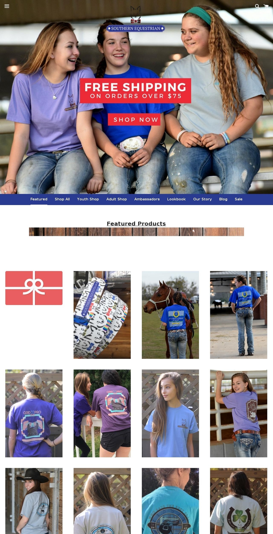 southernequestrianlife.com shopify website screenshot