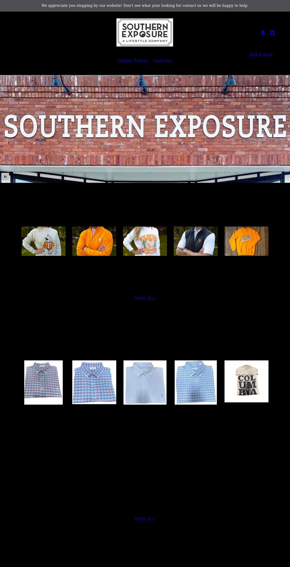 southernexposuretn.com shopify website screenshot