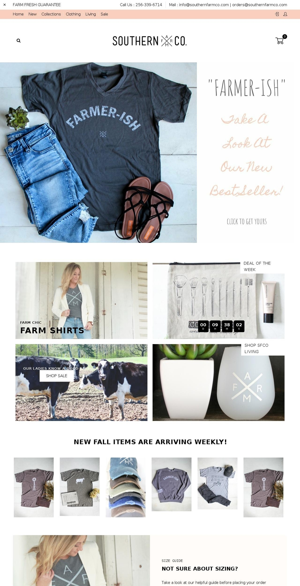 southernfarmcompany.com — Shopify storefront screenshot