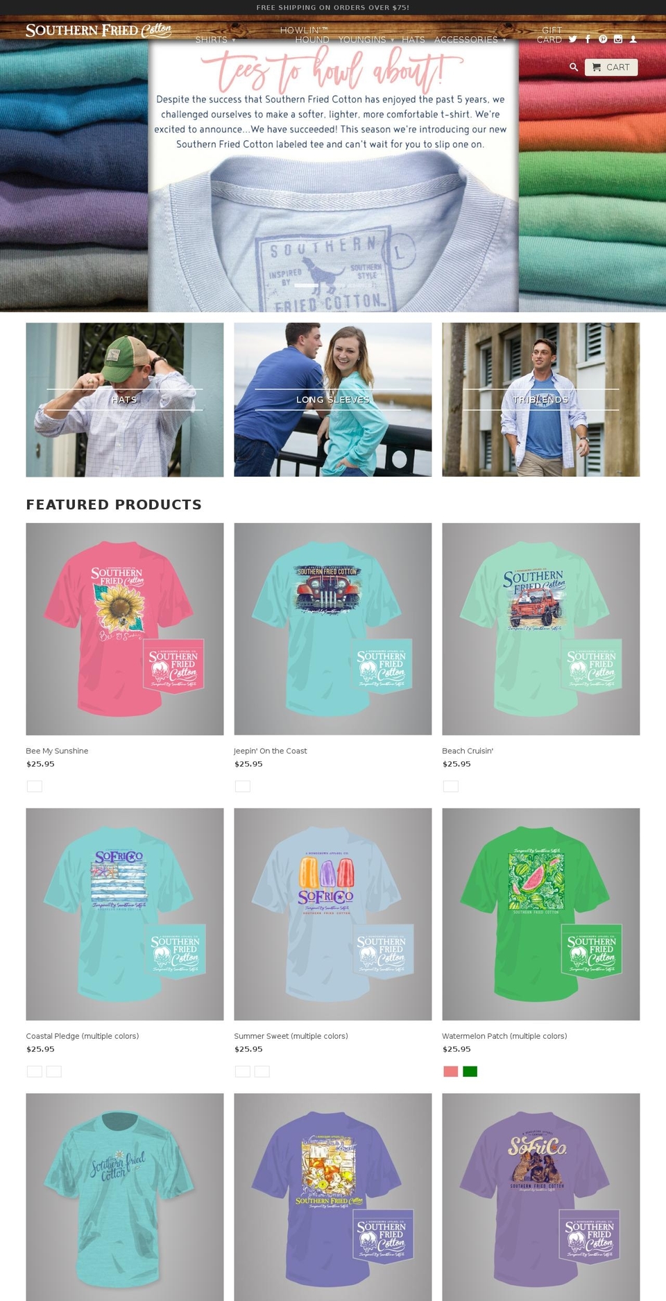 southernfriedcotton.com shopify website screenshot