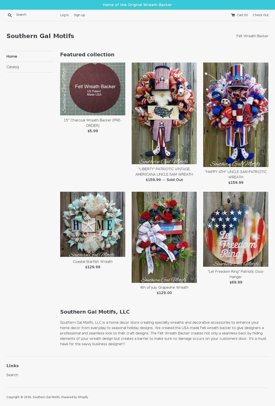southerngalmotifs.com — Shopify storefront screenshot