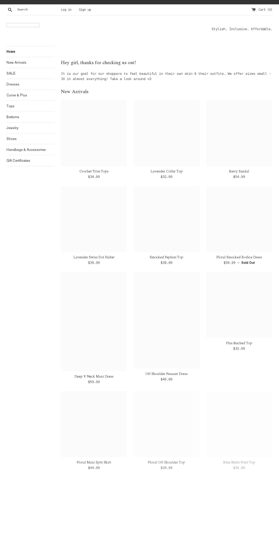 southerngracenc.com shopify website screenshot