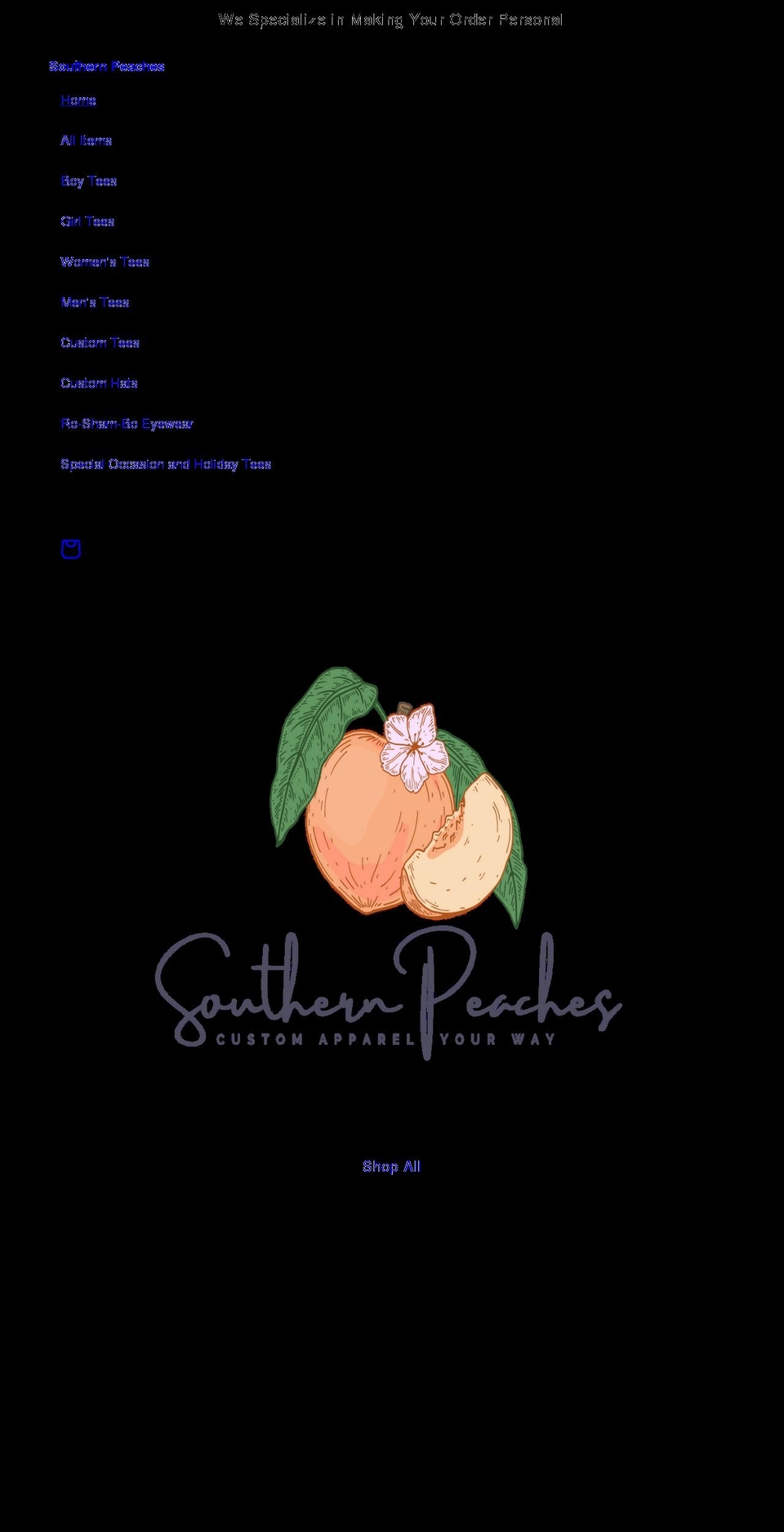 southernhope.net shopify website screenshot