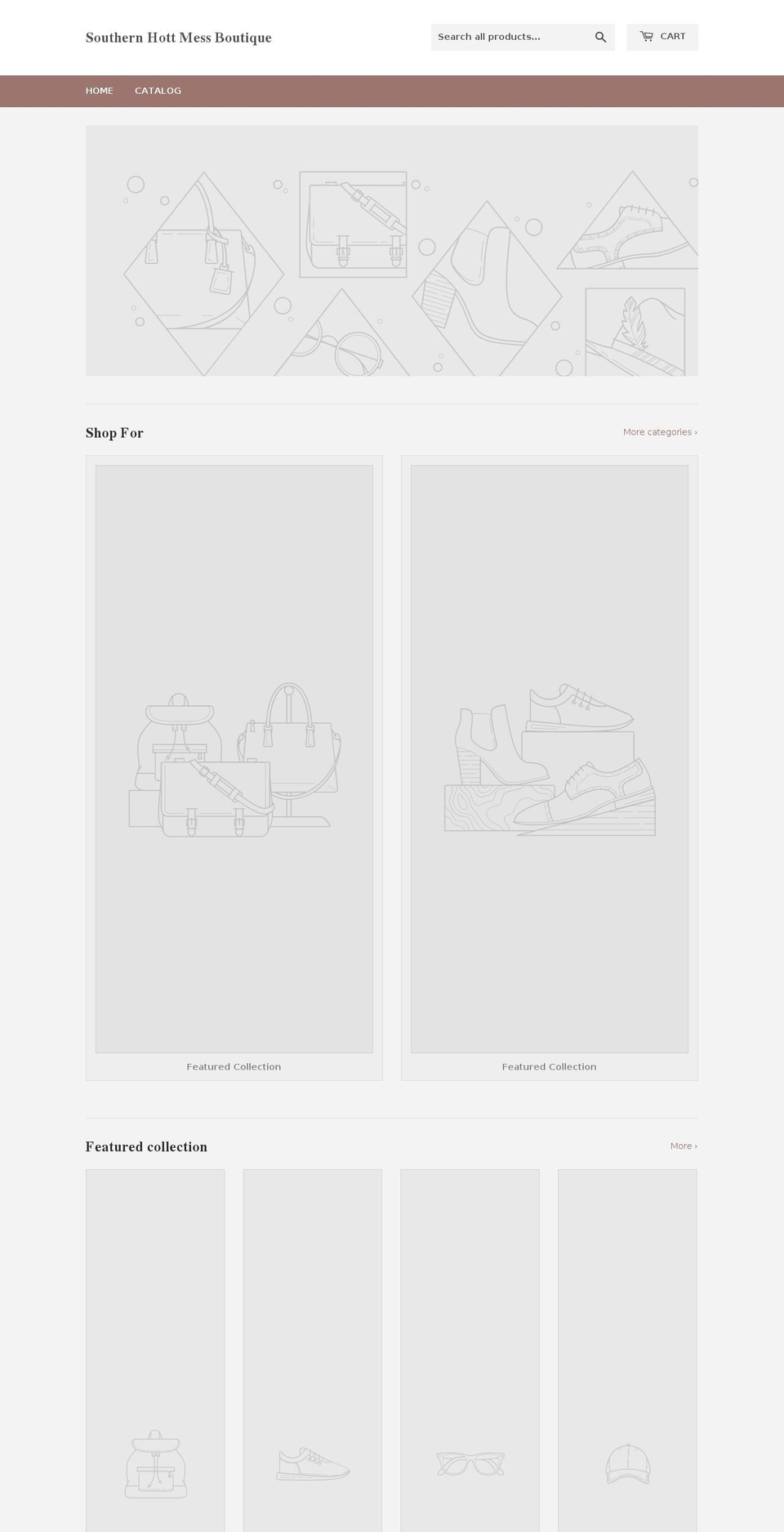 southernhottmessboutique.com — Shopify storefront screenshot