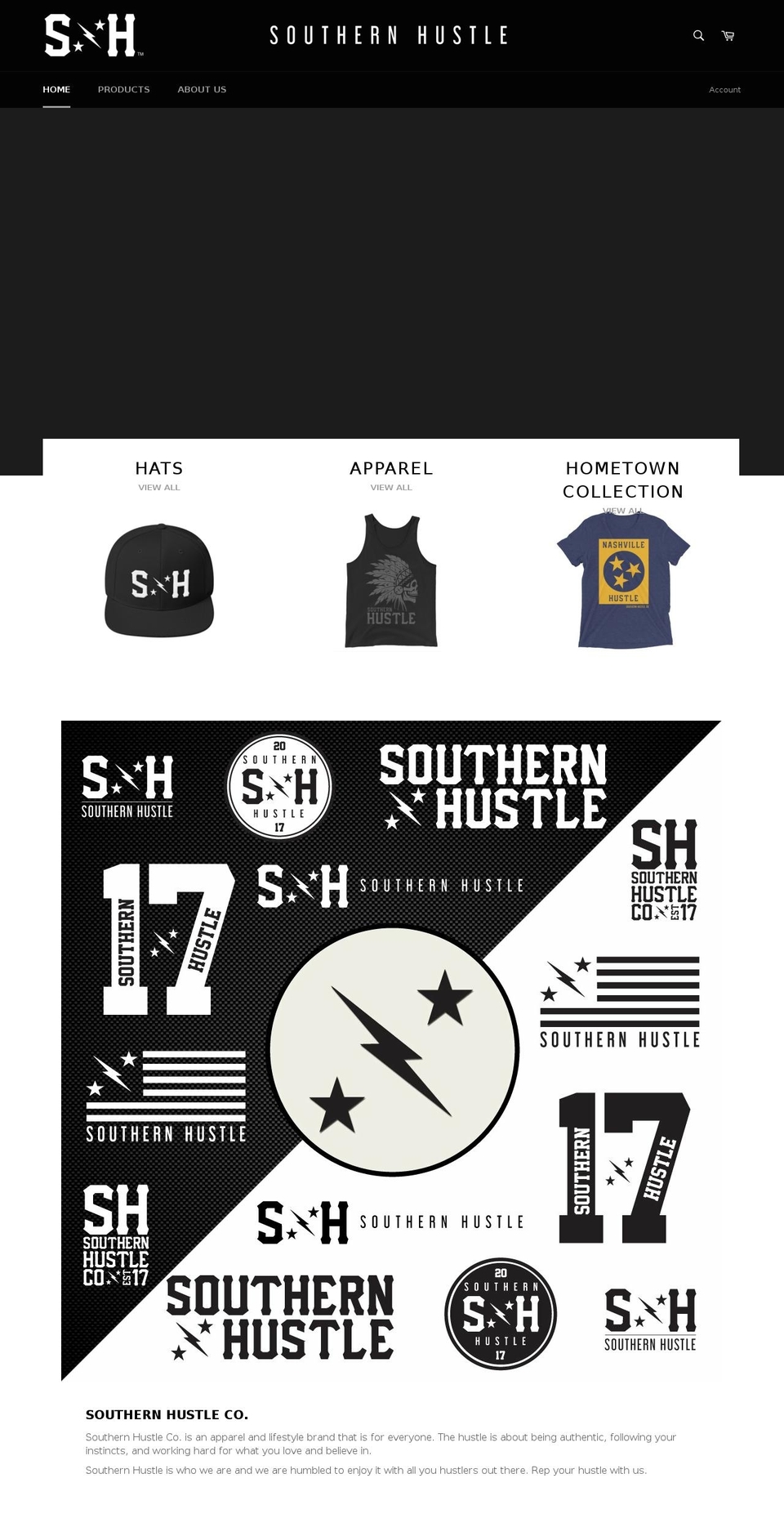 southernhustleco.com — Shopify storefront screenshot