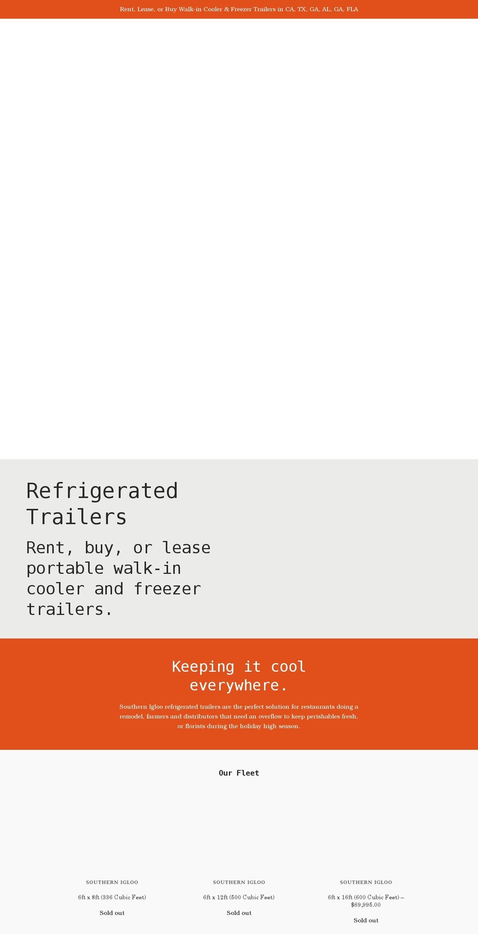 southernigloo.com shopify website screenshot