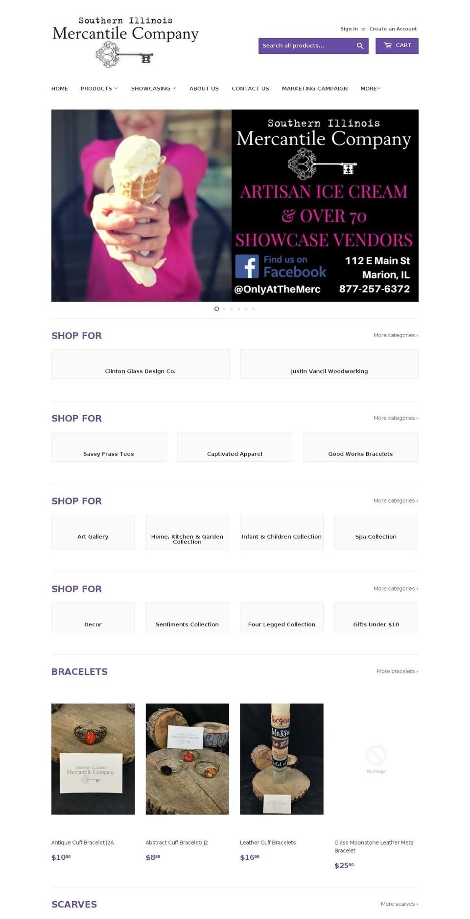 southernillinoismercantileco.com shopify website screenshot