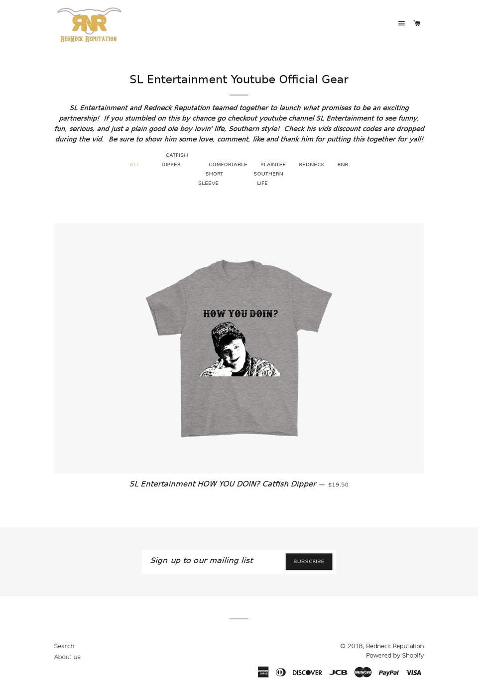 southernlifegear.com — Shopify storefront screenshot