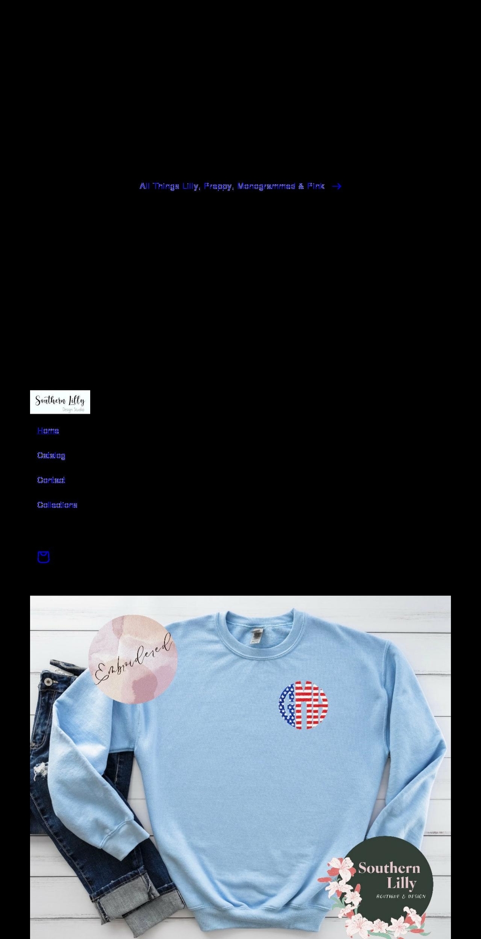 southernlillydesign.com shopify website screenshot