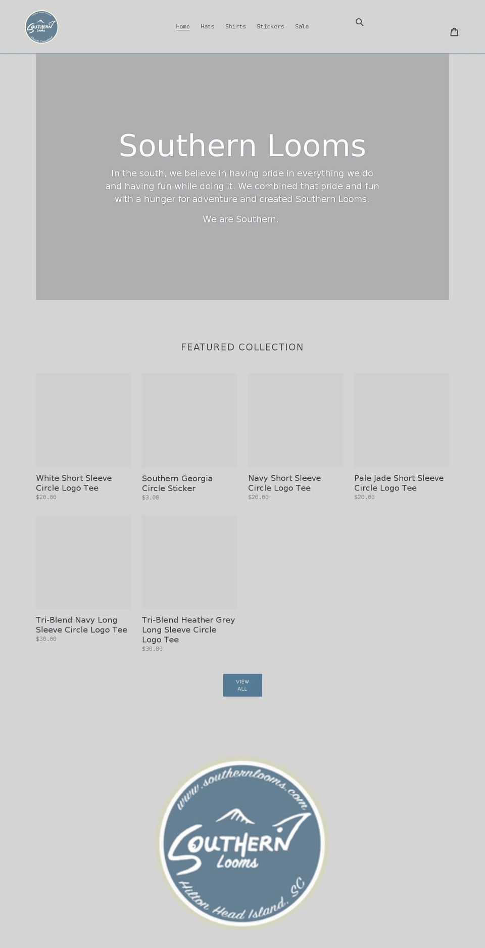 southernlooms.com shopify website screenshot