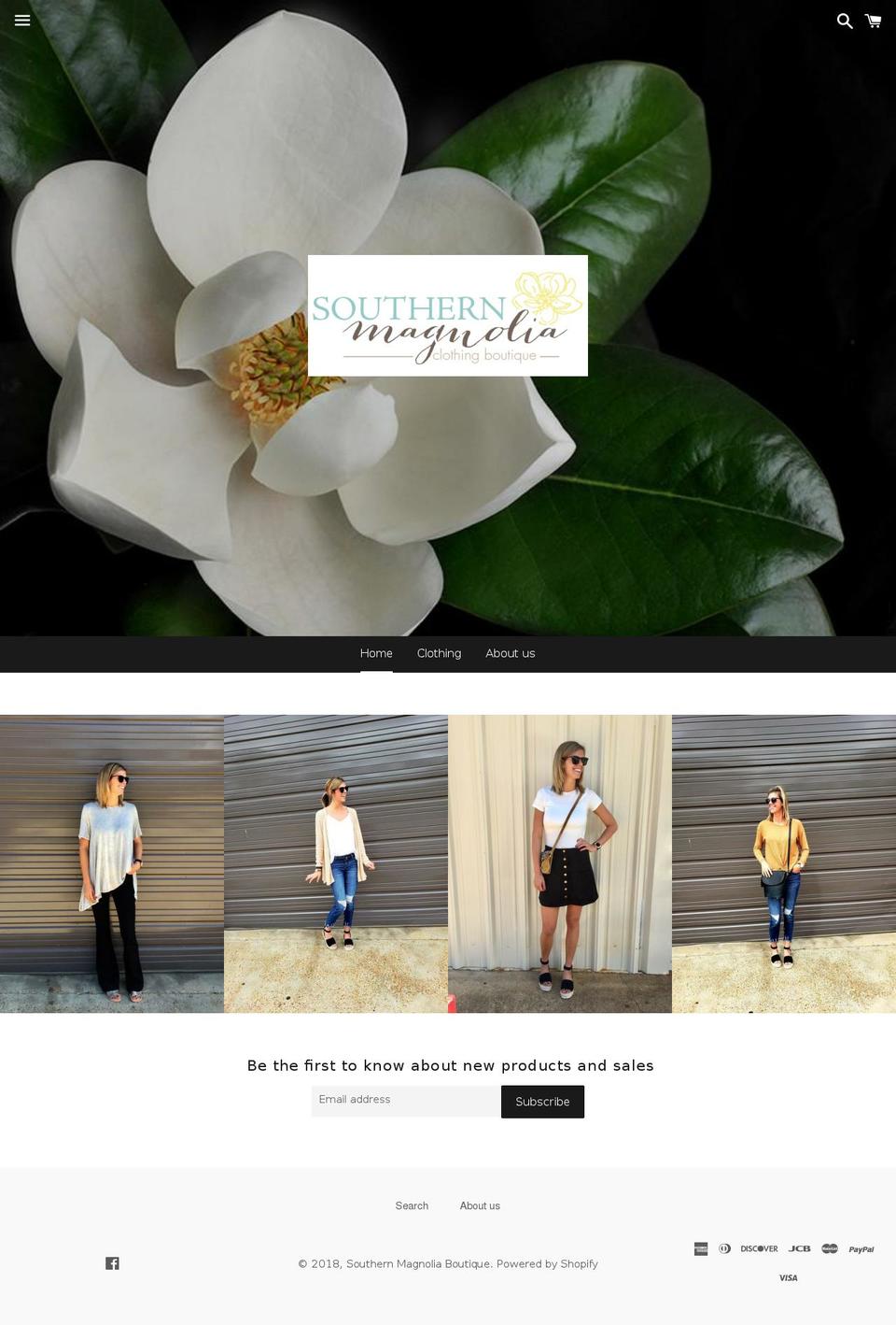 southernmagnoliaboutique.net shopify website screenshot
