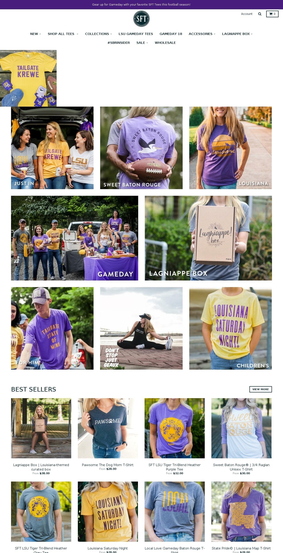 southernmagnoliashirtco.com — Shopify storefront screenshot