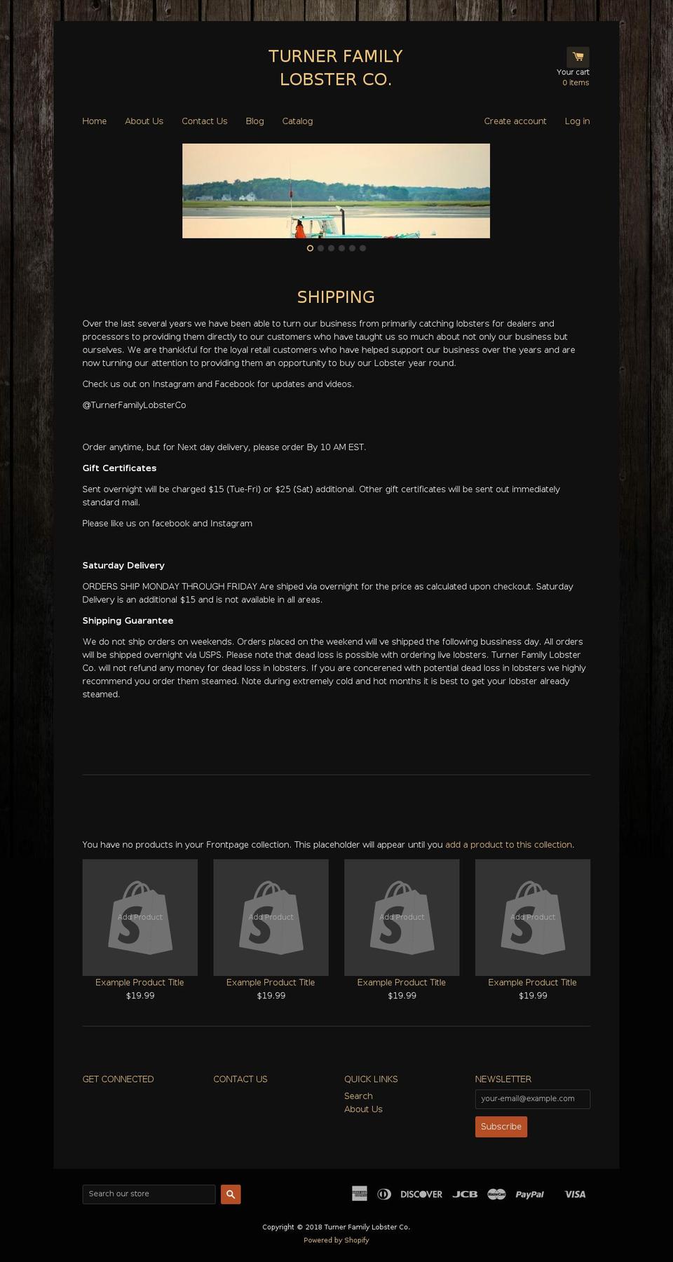 southernmainelobster.com — Shopify storefront screenshot