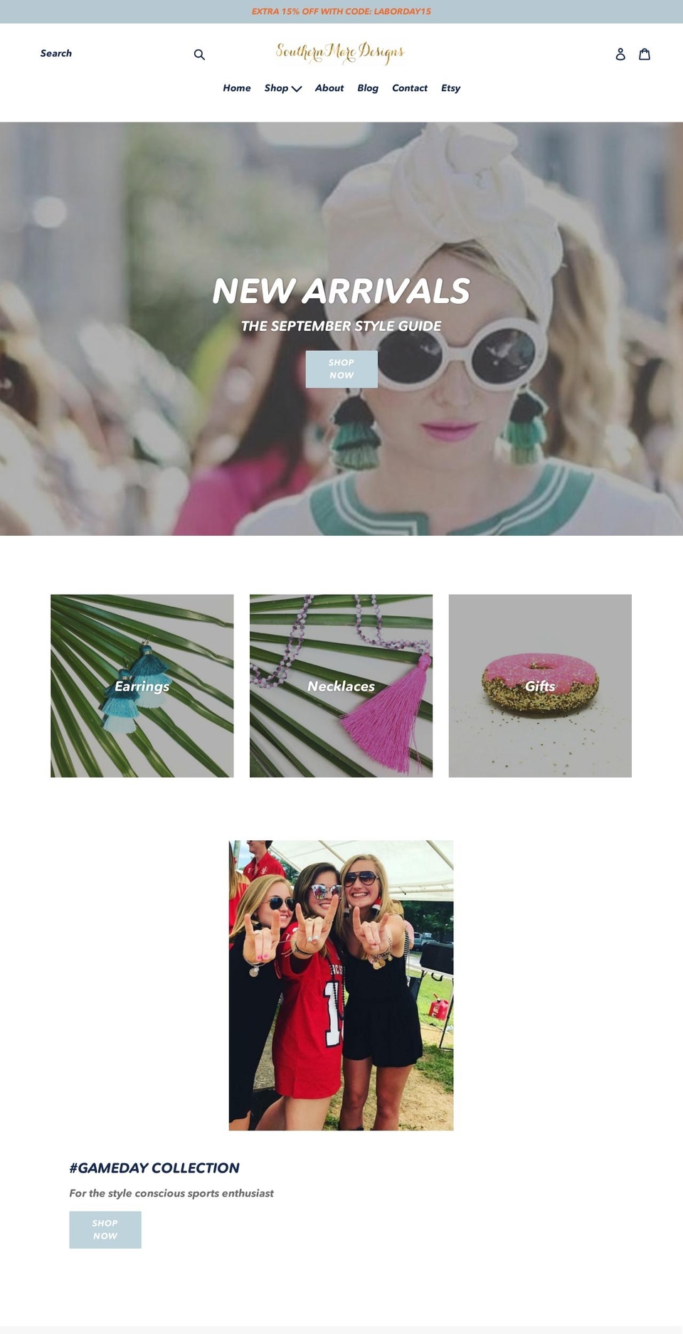 southernmarcdesigns.com — Shopify storefront screenshot