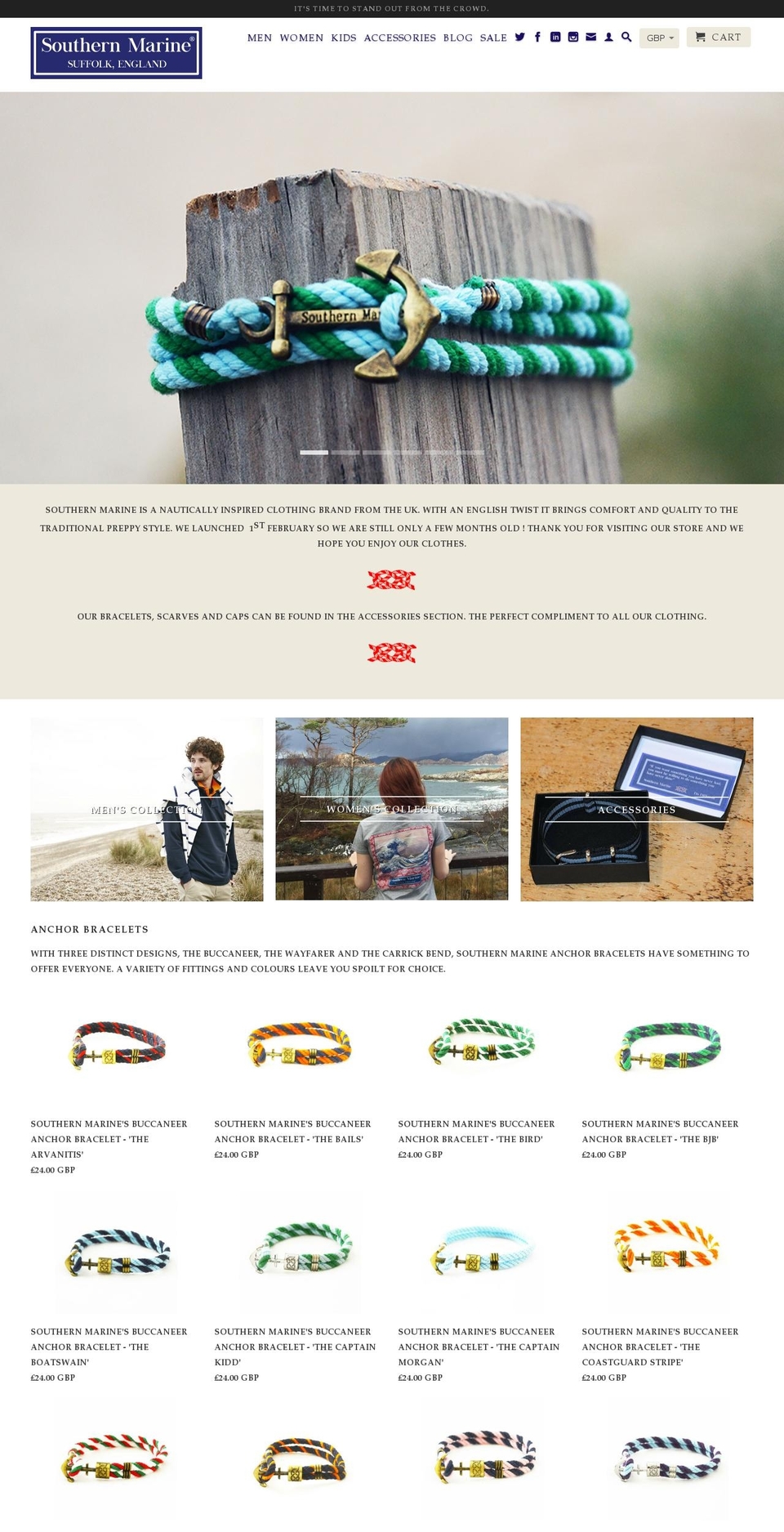 southernmarineshop.com shopify website screenshot