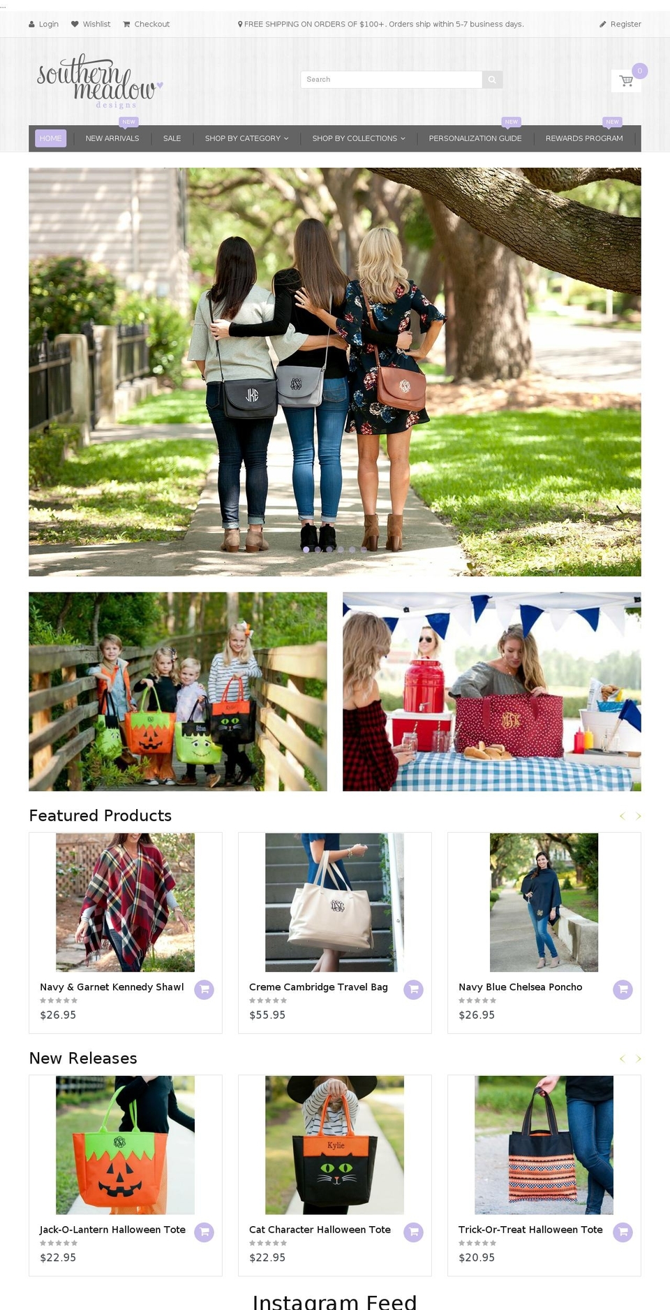 southernmeadowdesigns.com shopify website screenshot