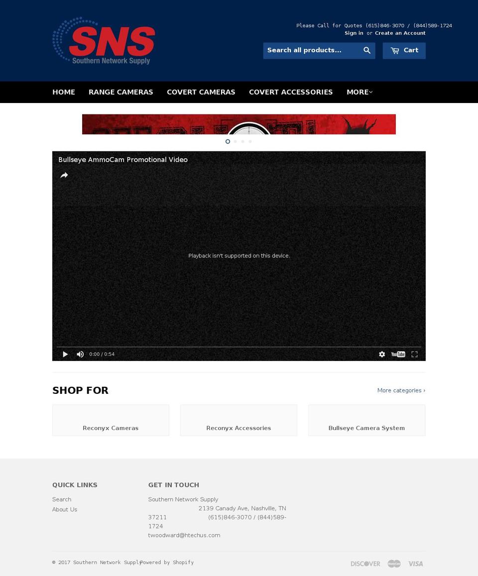 southernnetworksupply.com shopify website screenshot
