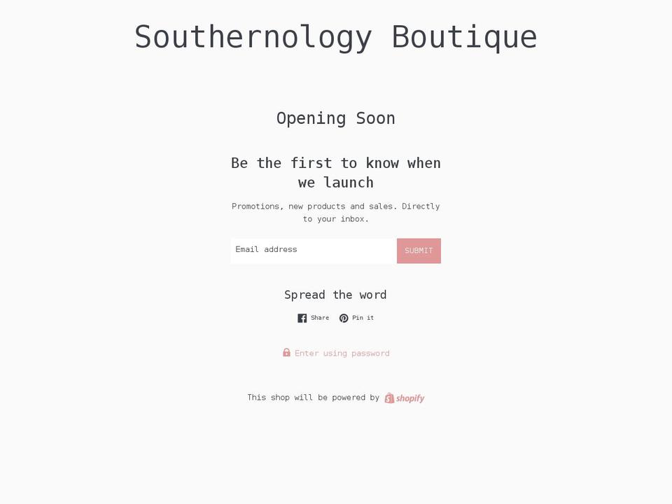 southernologyboutique.com shopify website screenshot