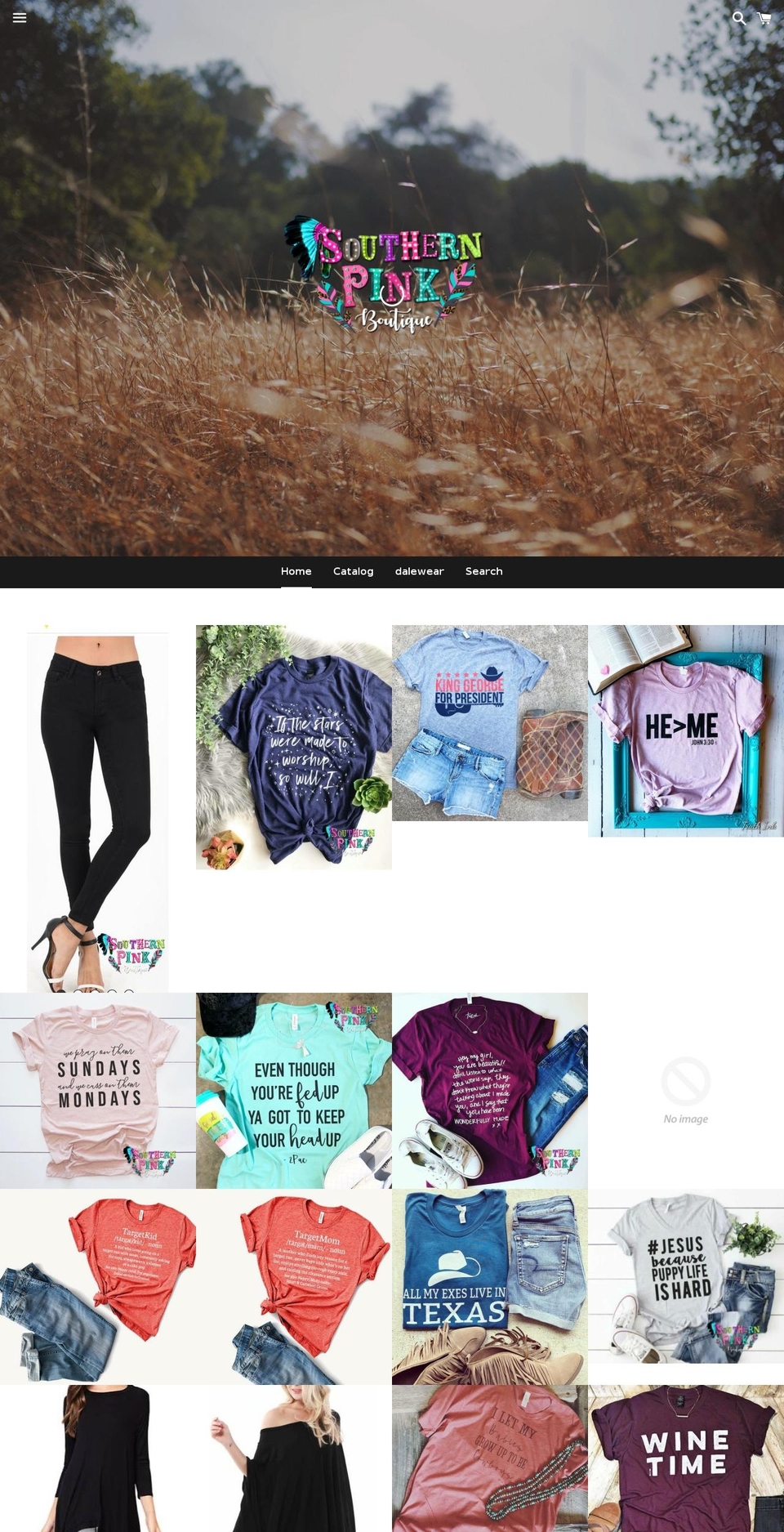 southernpinkboutique.net shopify website screenshot