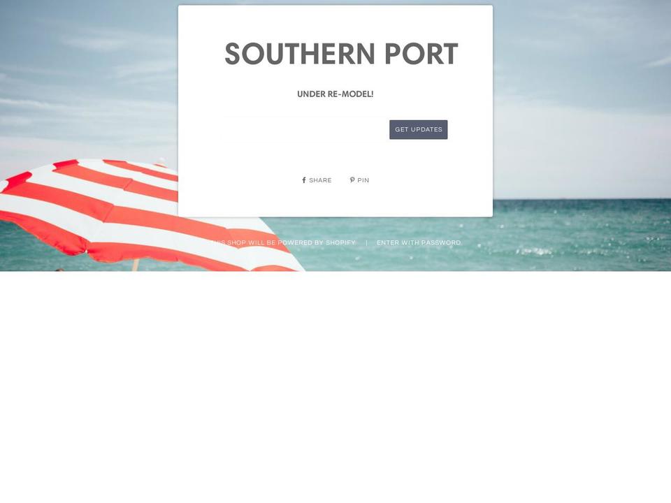 southernport.com shopify website screenshot