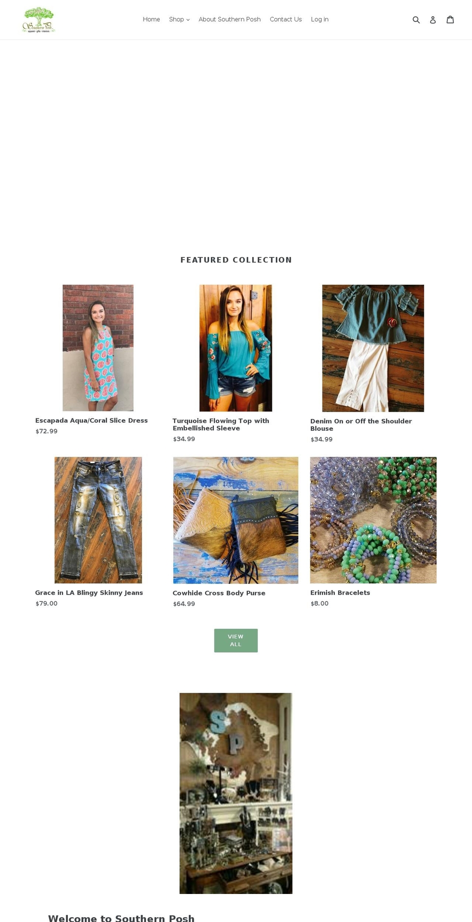 southernposhinc.com — Shopify storefront screenshot