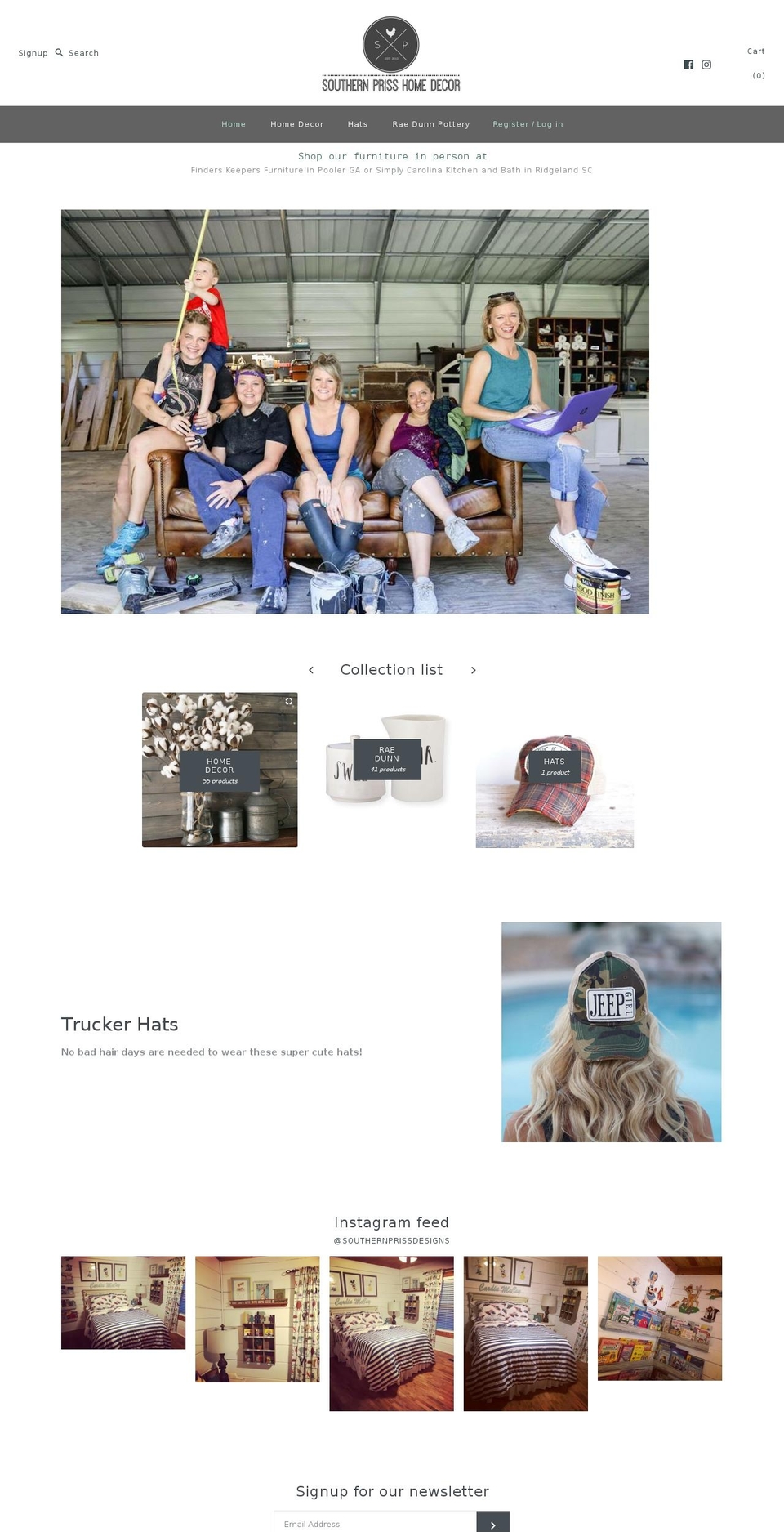 southernpriss.com — Shopify storefront screenshot