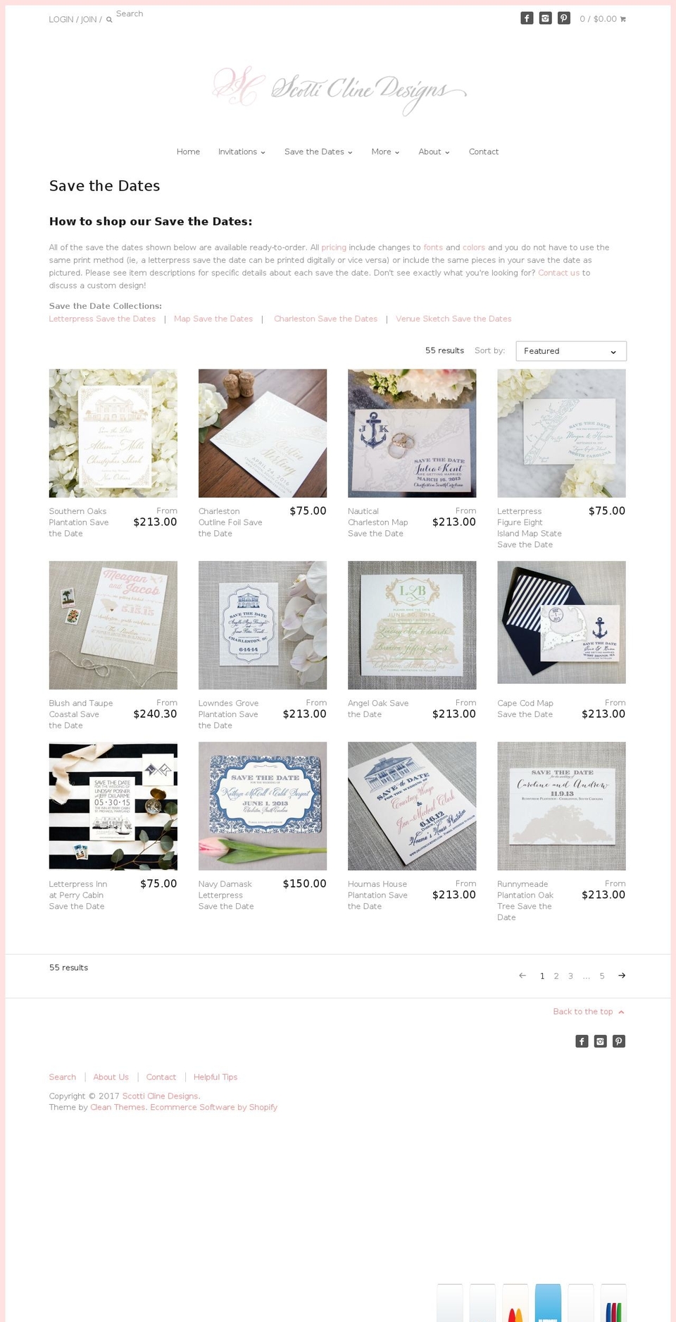 southernsavethedate.com shopify website screenshot