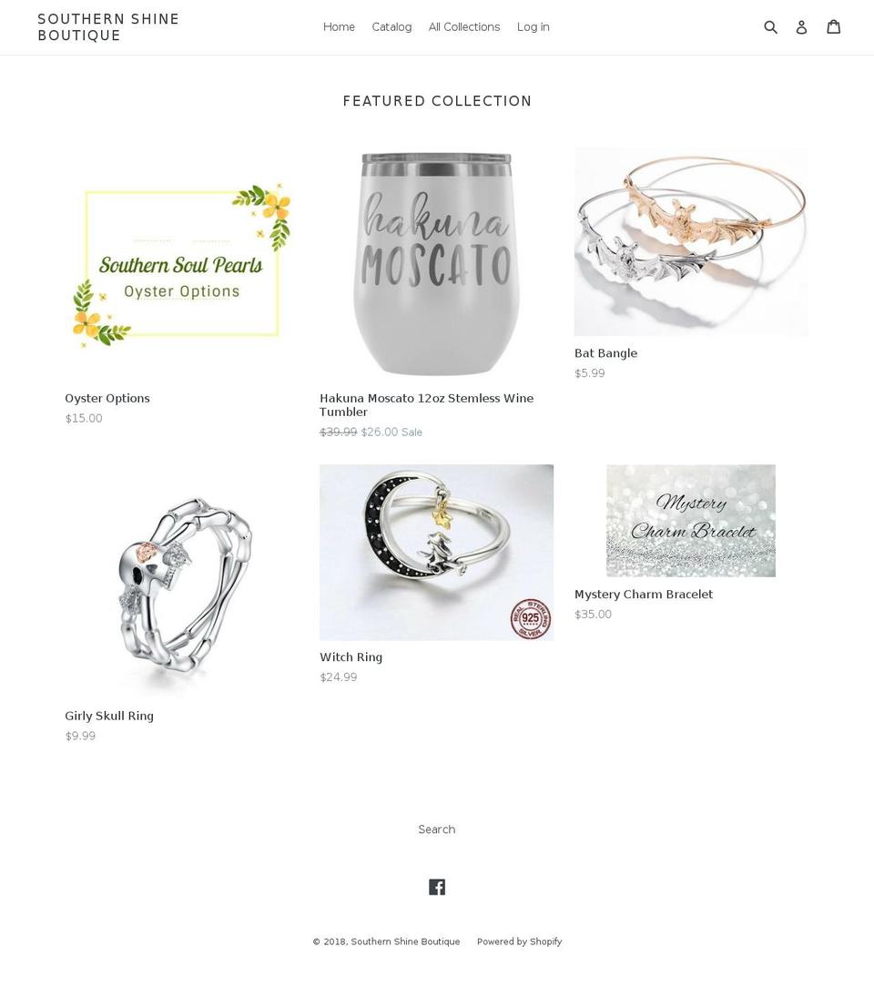 southernshineboutique.com — Shopify storefront screenshot