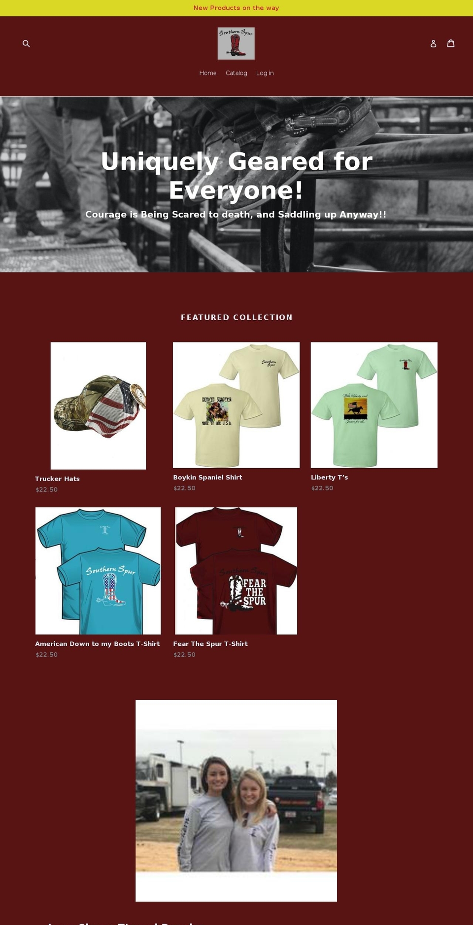 southernspur.org shopify website screenshot