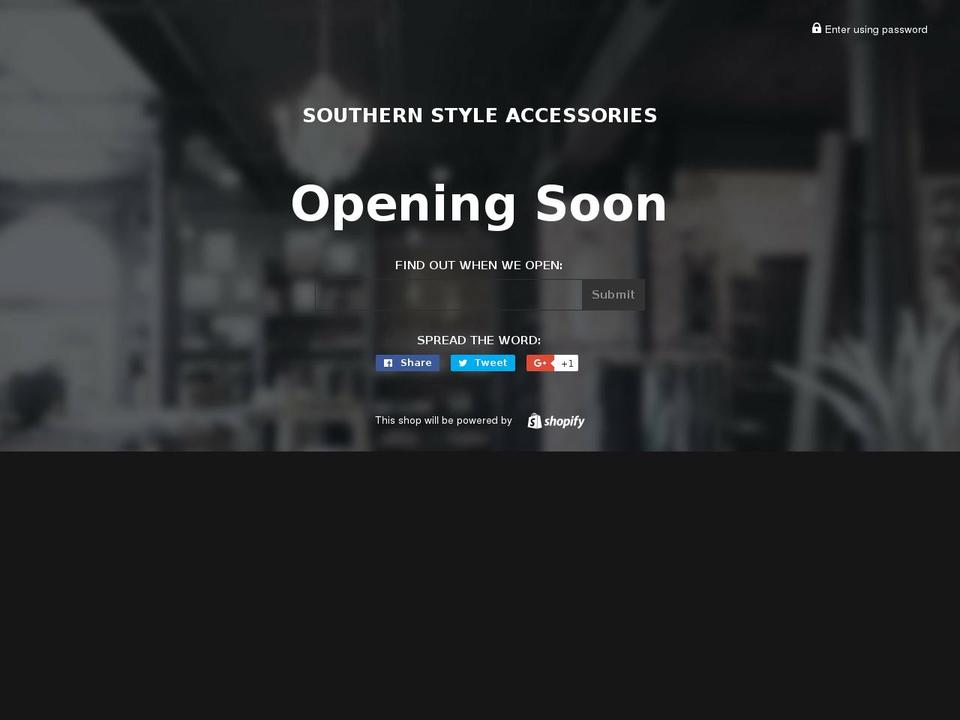 southernstyleaccessories.com shopify website screenshot