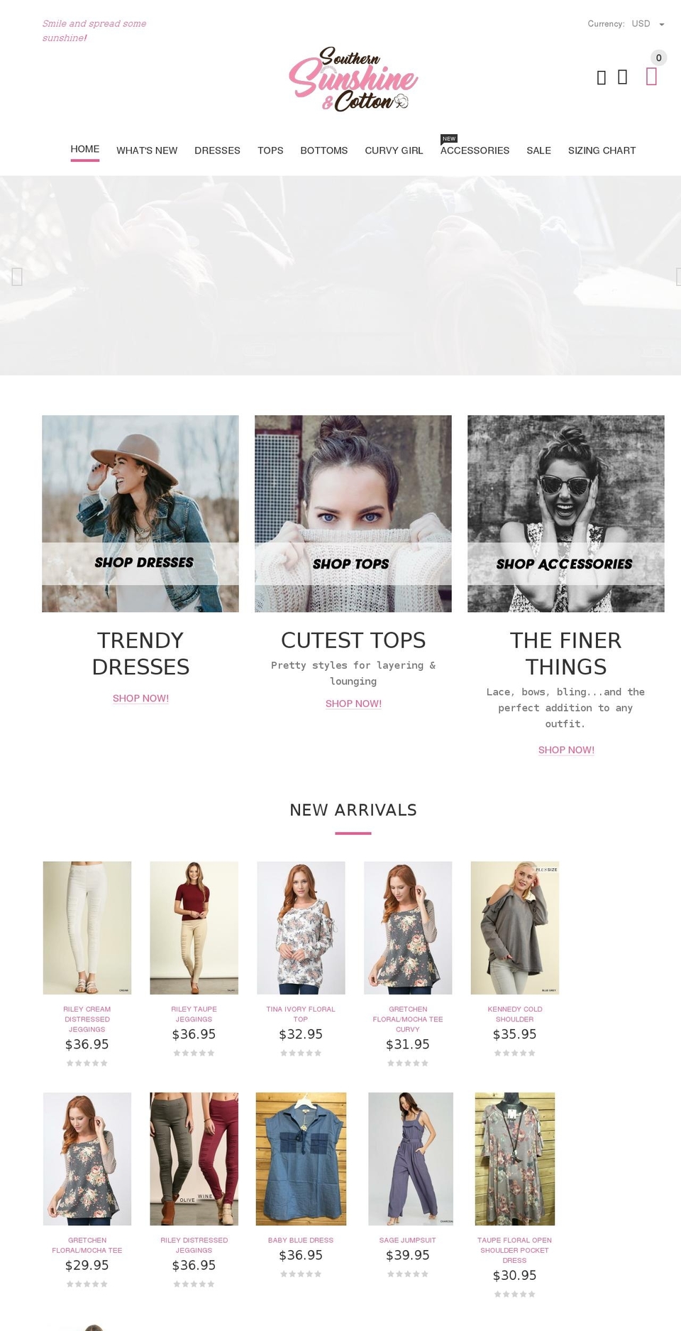 yourstore-v2-1-3 Shopify theme site example southernsunshineandcotton.com