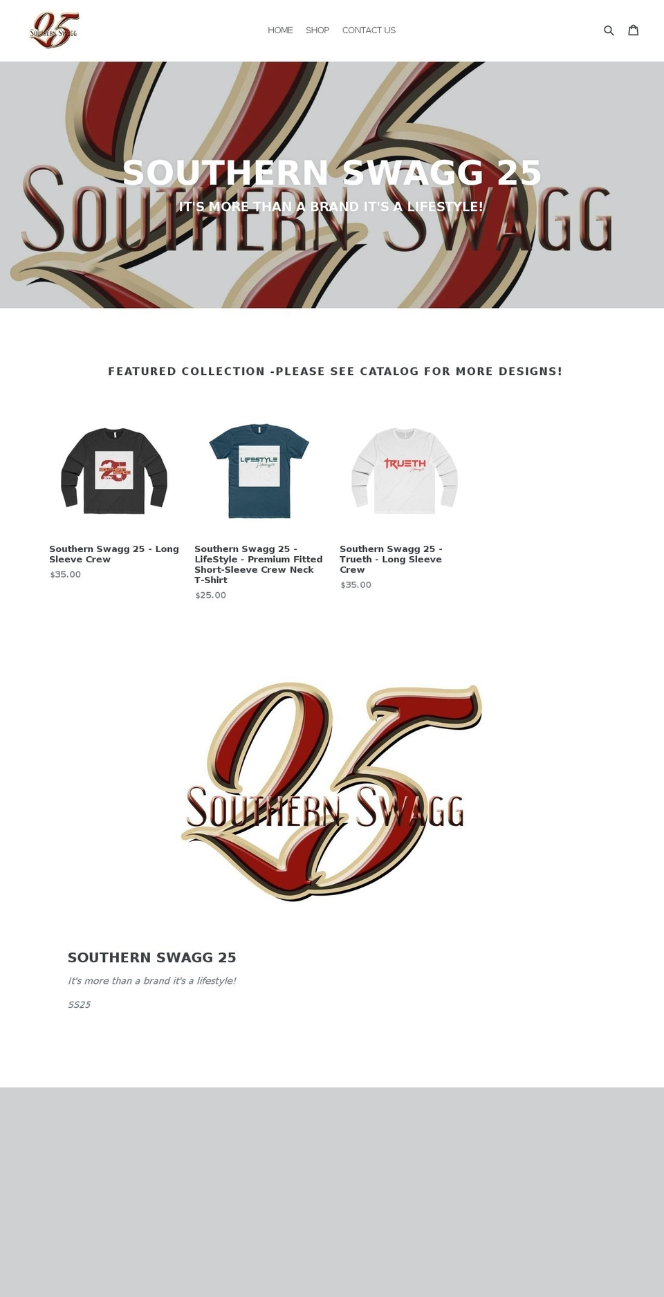 southernswagg25.com — Shopify storefront screenshot