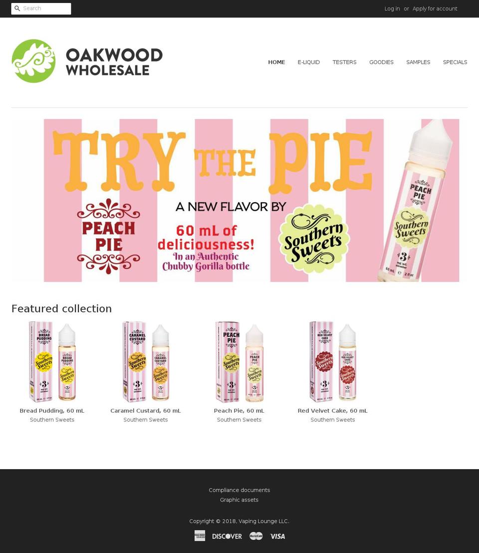 southernsweetsvapor.com shopify website screenshot