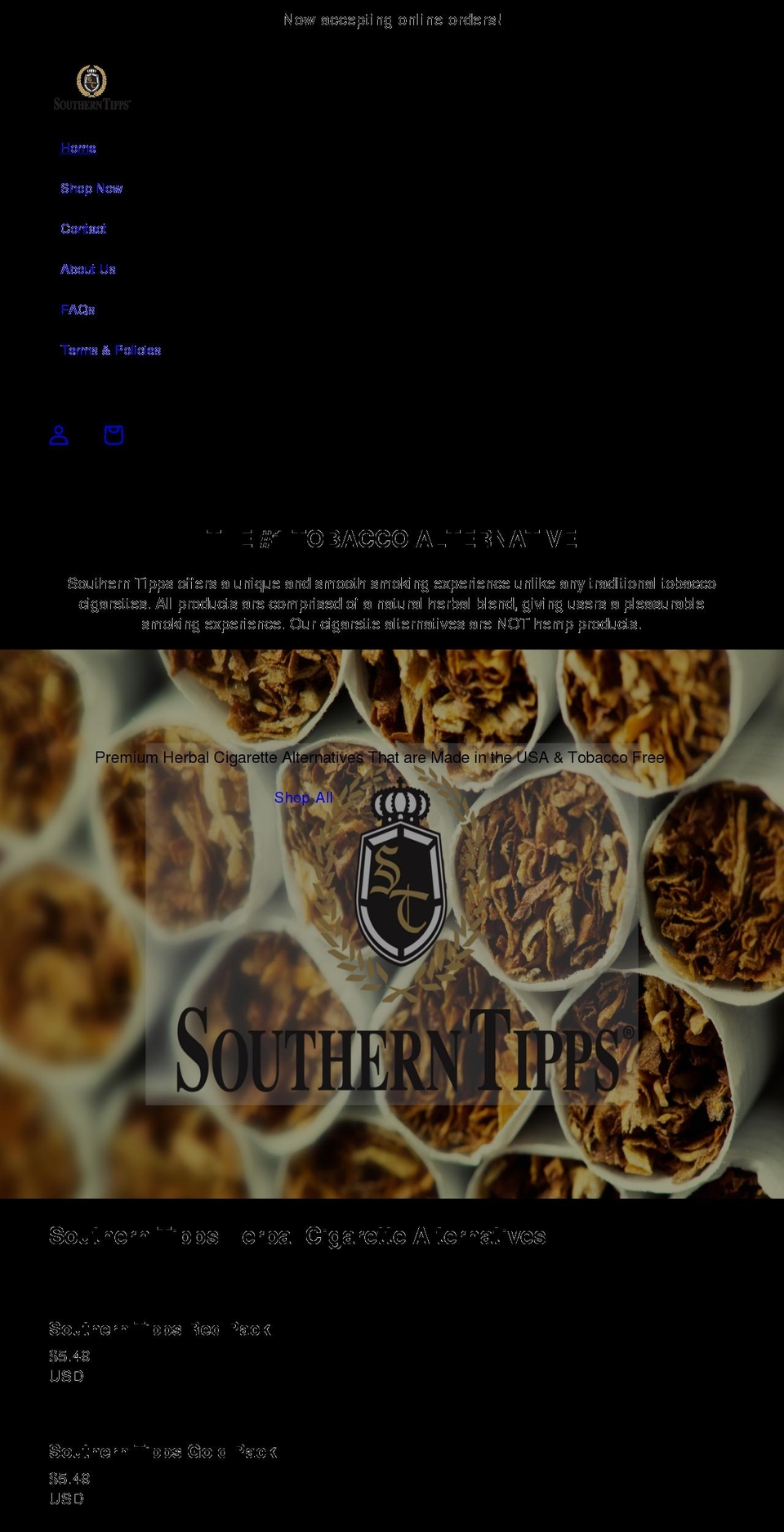 southerntipps.com shopify website screenshot