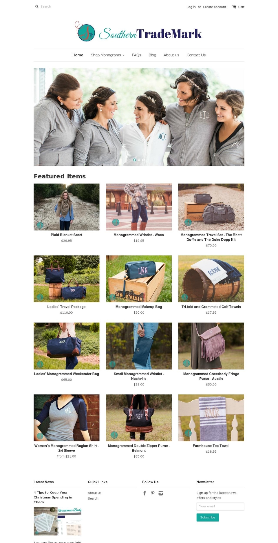 southerntrademark.com shopify website screenshot