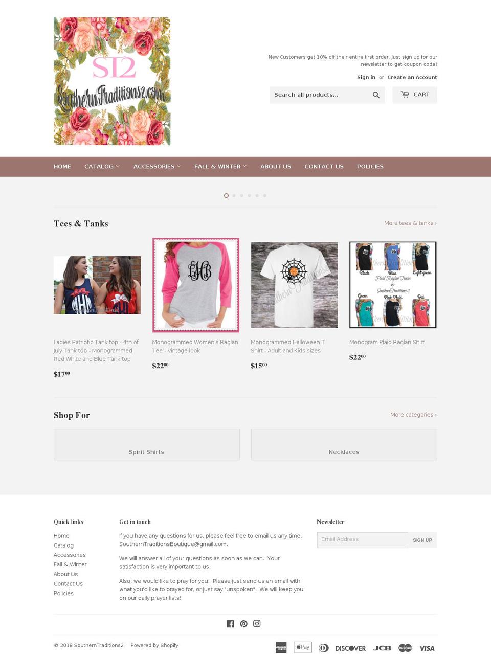 southerntraditions2.com — Shopify storefront screenshot