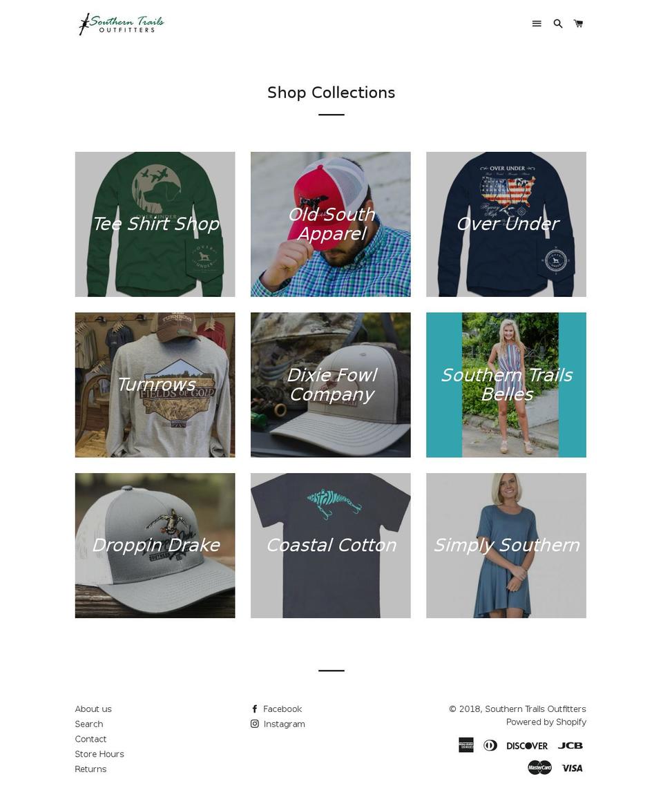 southerntrailsco.com — Shopify storefront screenshot