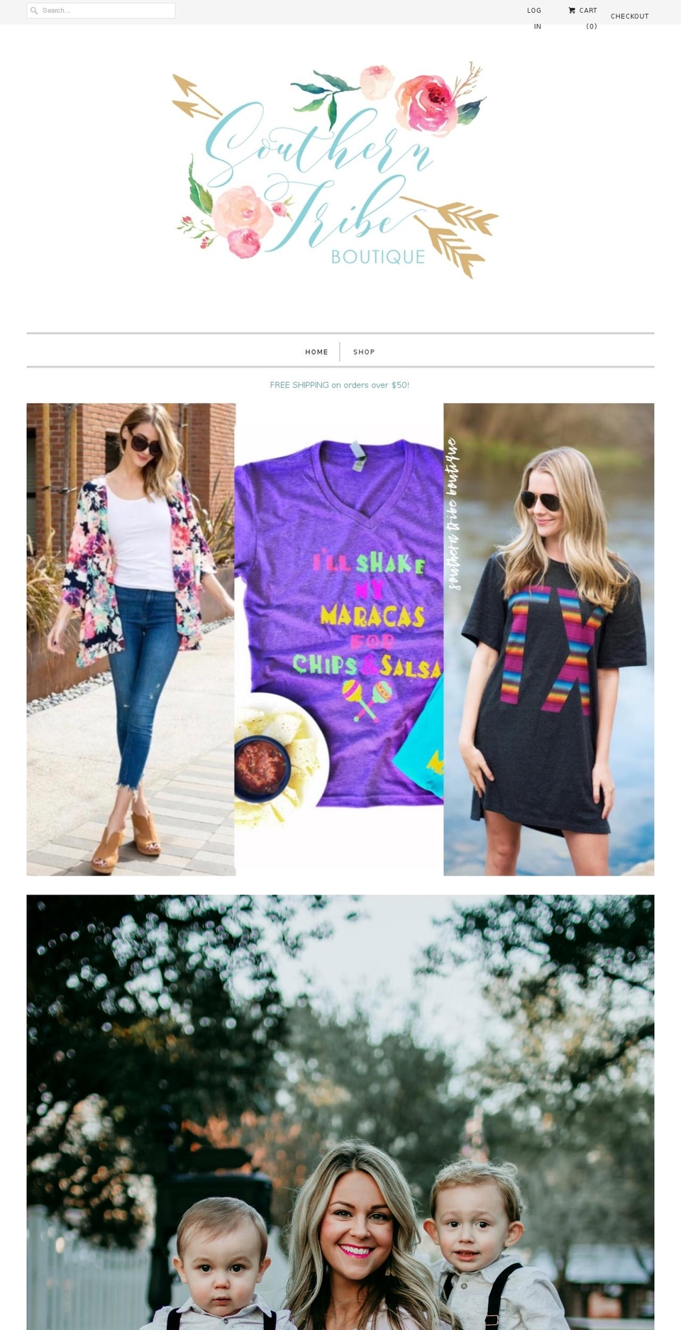 southerntribeboutique.com — Shopify storefront screenshot