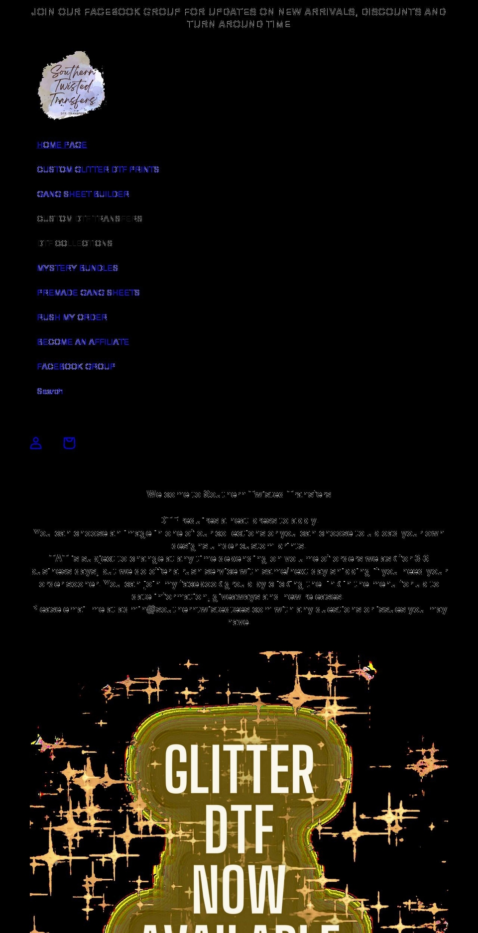 southerntwistedtees.com shopify website screenshot