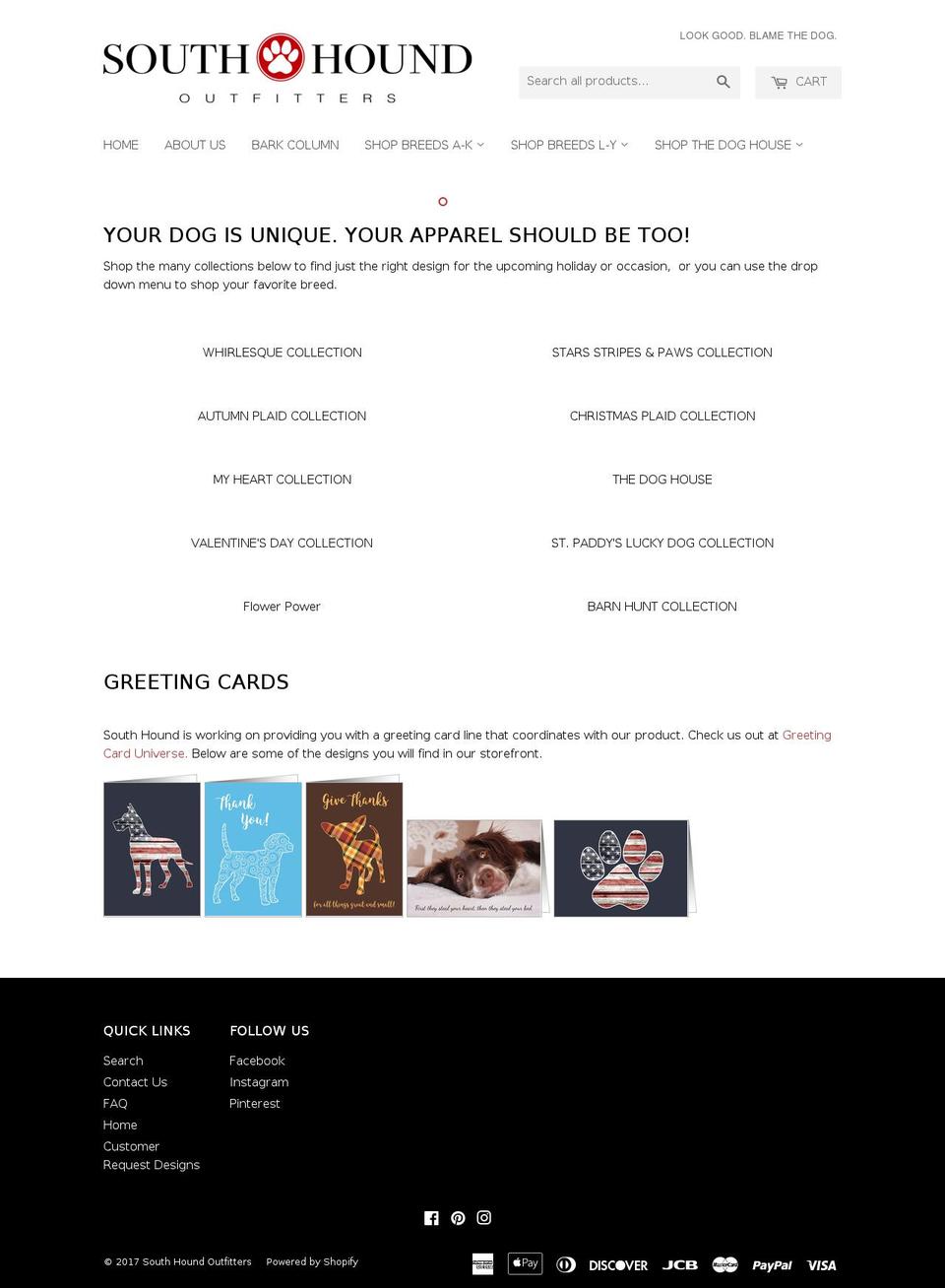 southhound.com shopify website screenshot