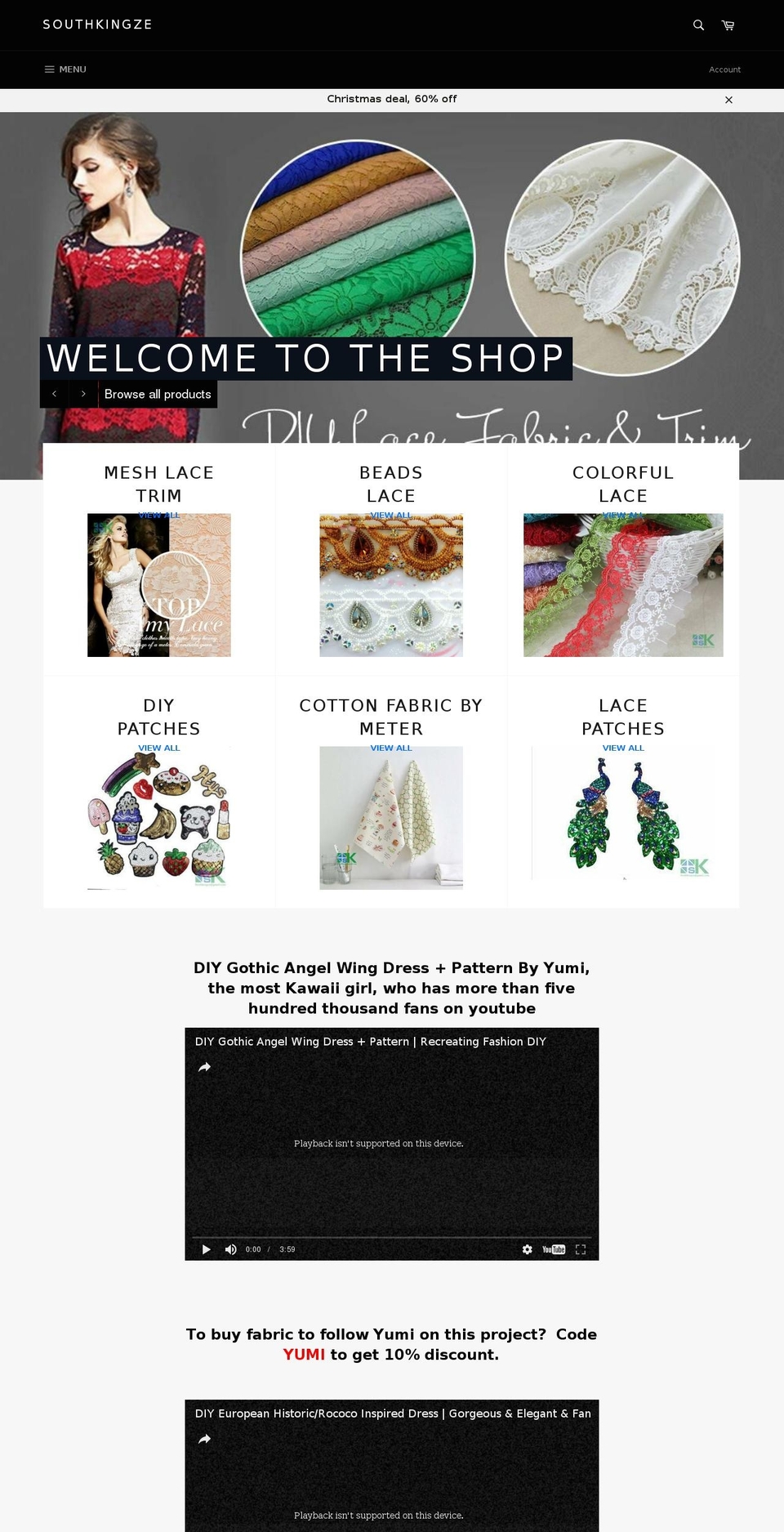 southkingze.com shopify website screenshot