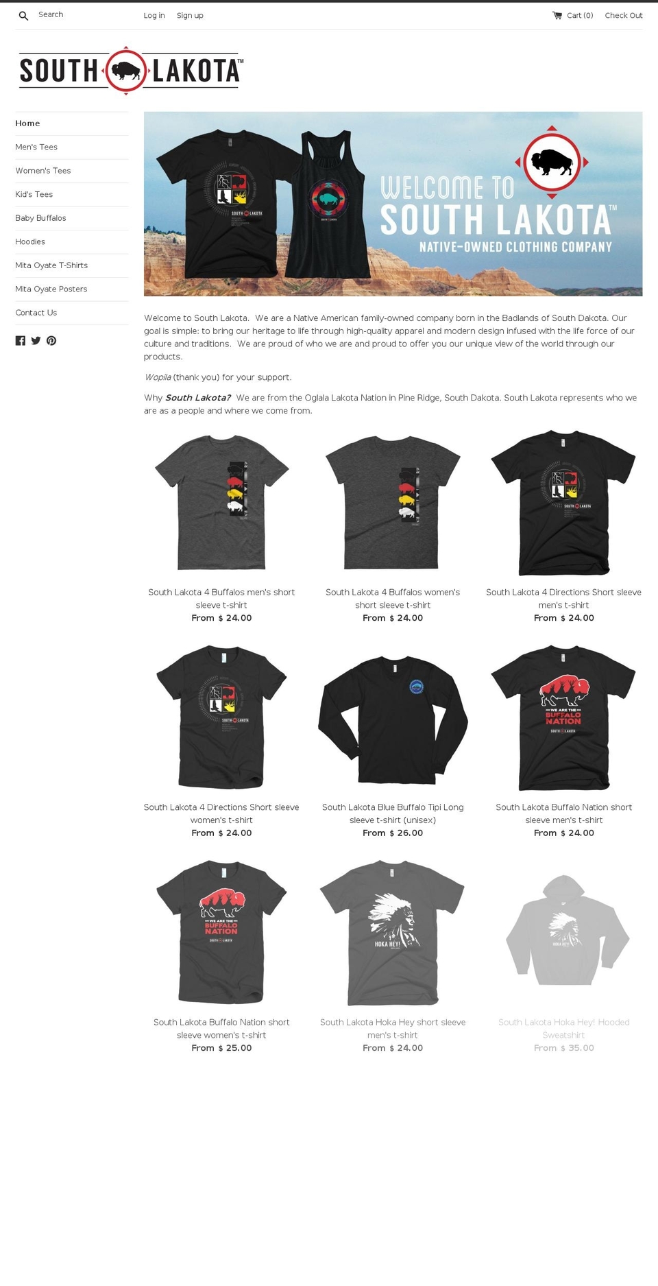 southlakota.biz shopify website screenshot