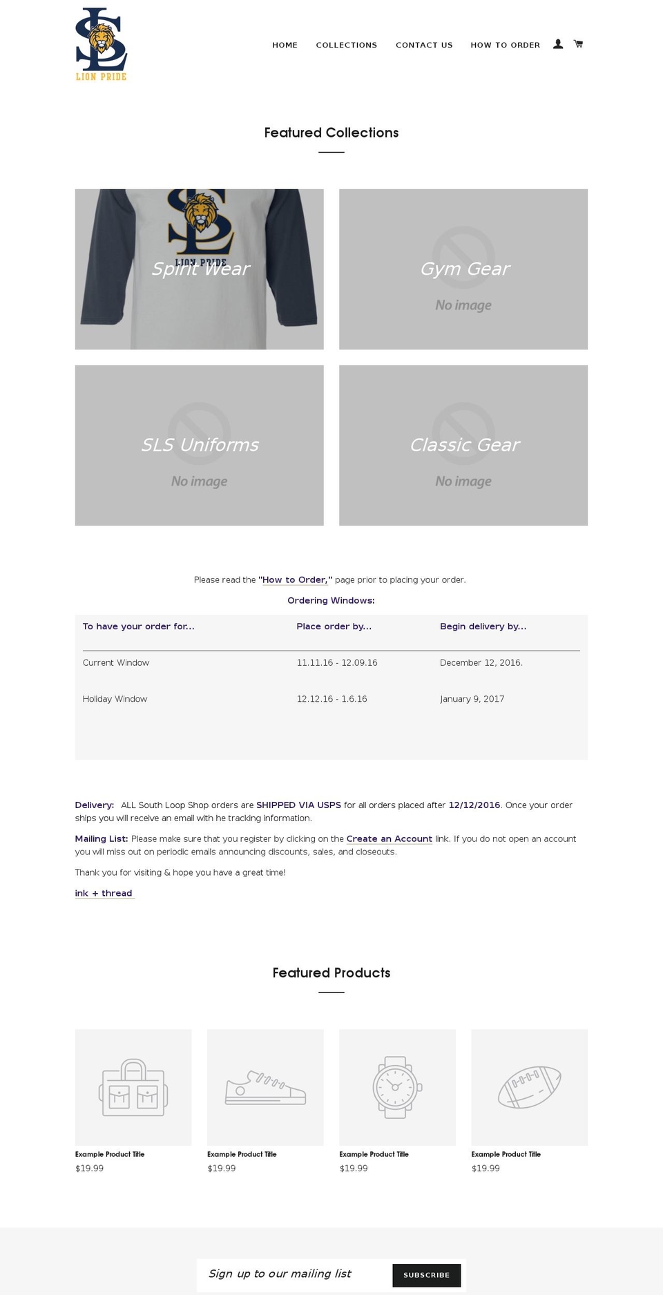 southloopshop.com shopify website screenshot