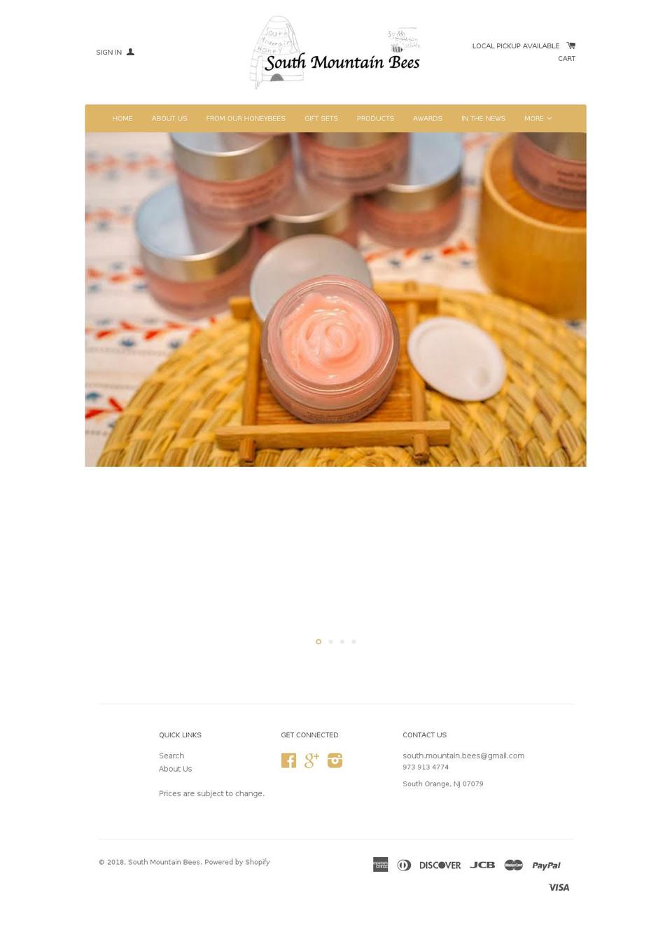 southmountainbees.com — Shopify storefront screenshot