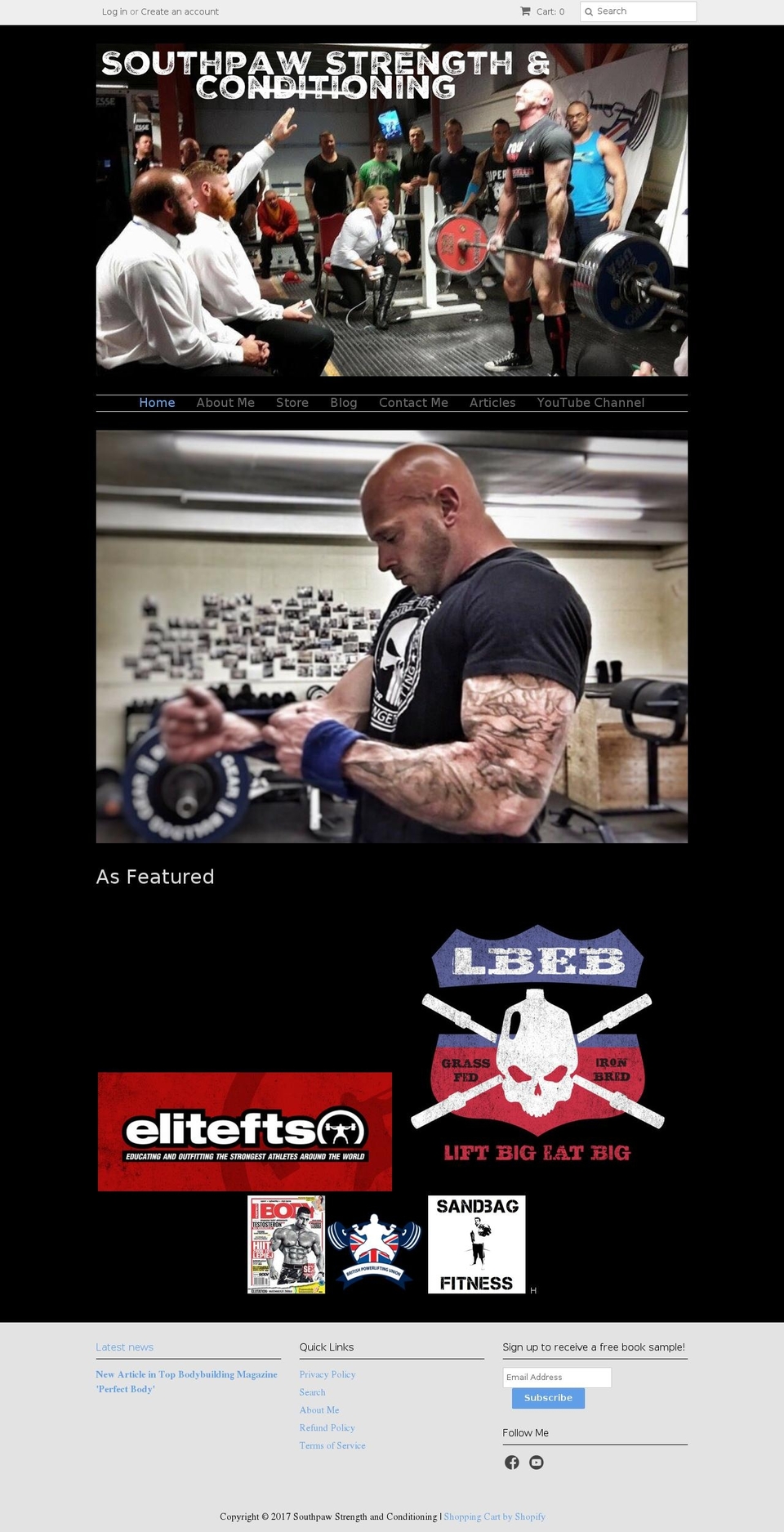 southpawpower.com shopify website screenshot