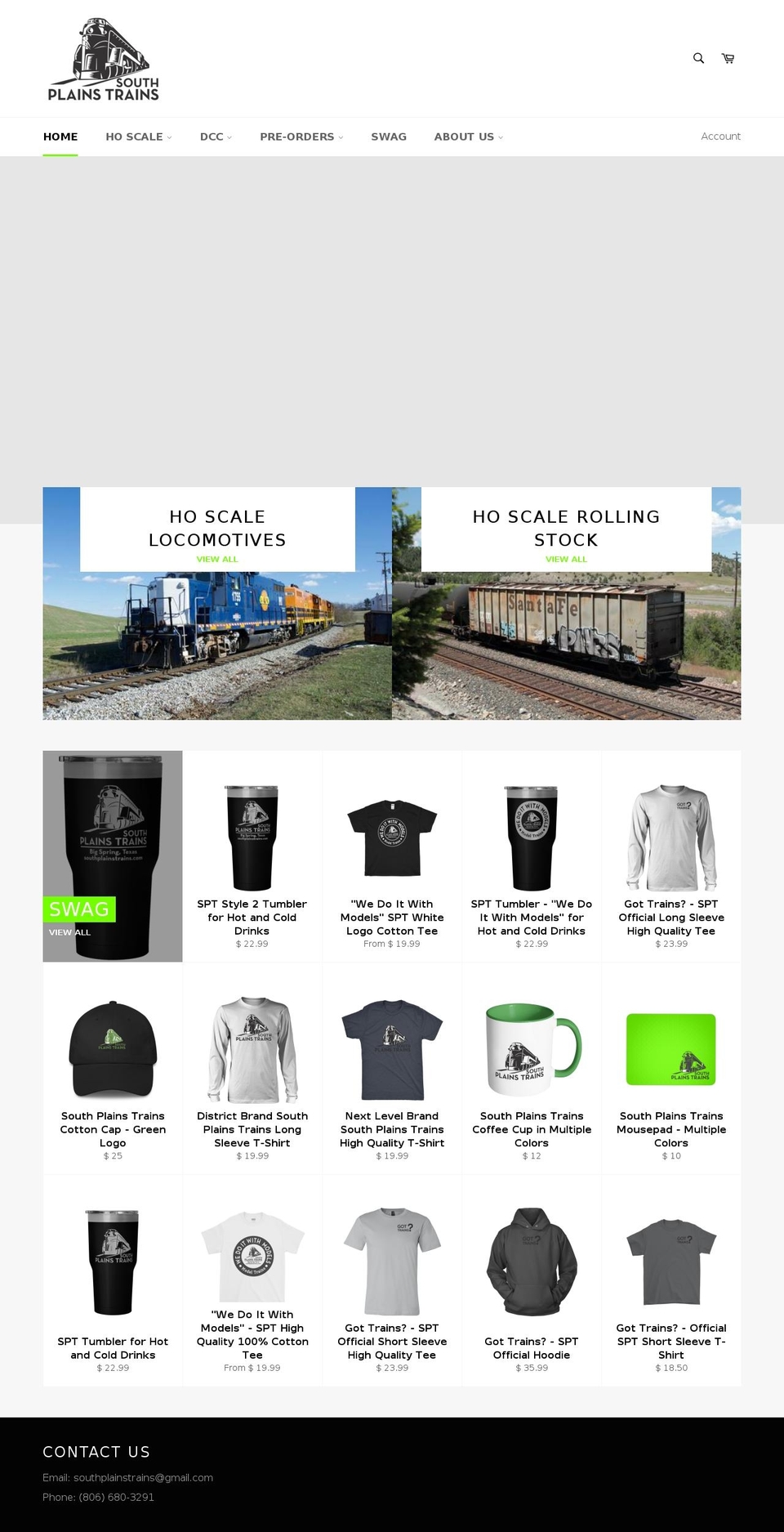 southplainstrains.com shopify website screenshot