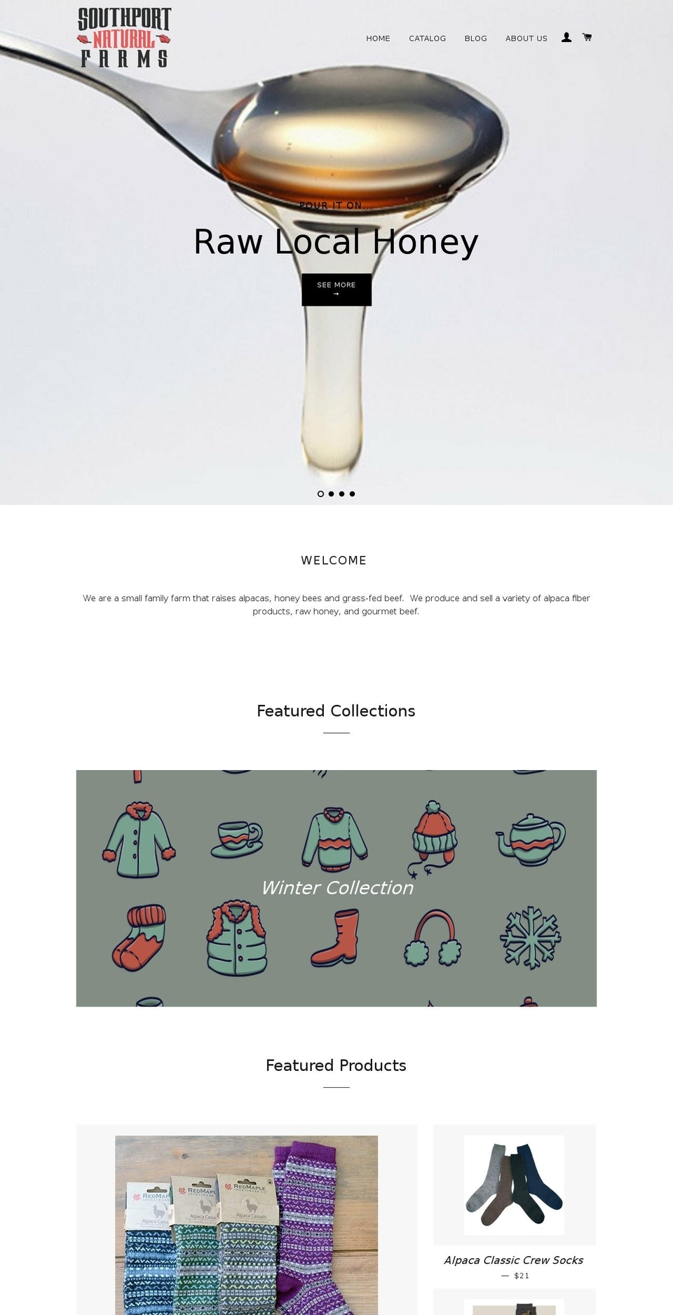 southportnaturalfarms.com — Shopify storefront screenshot